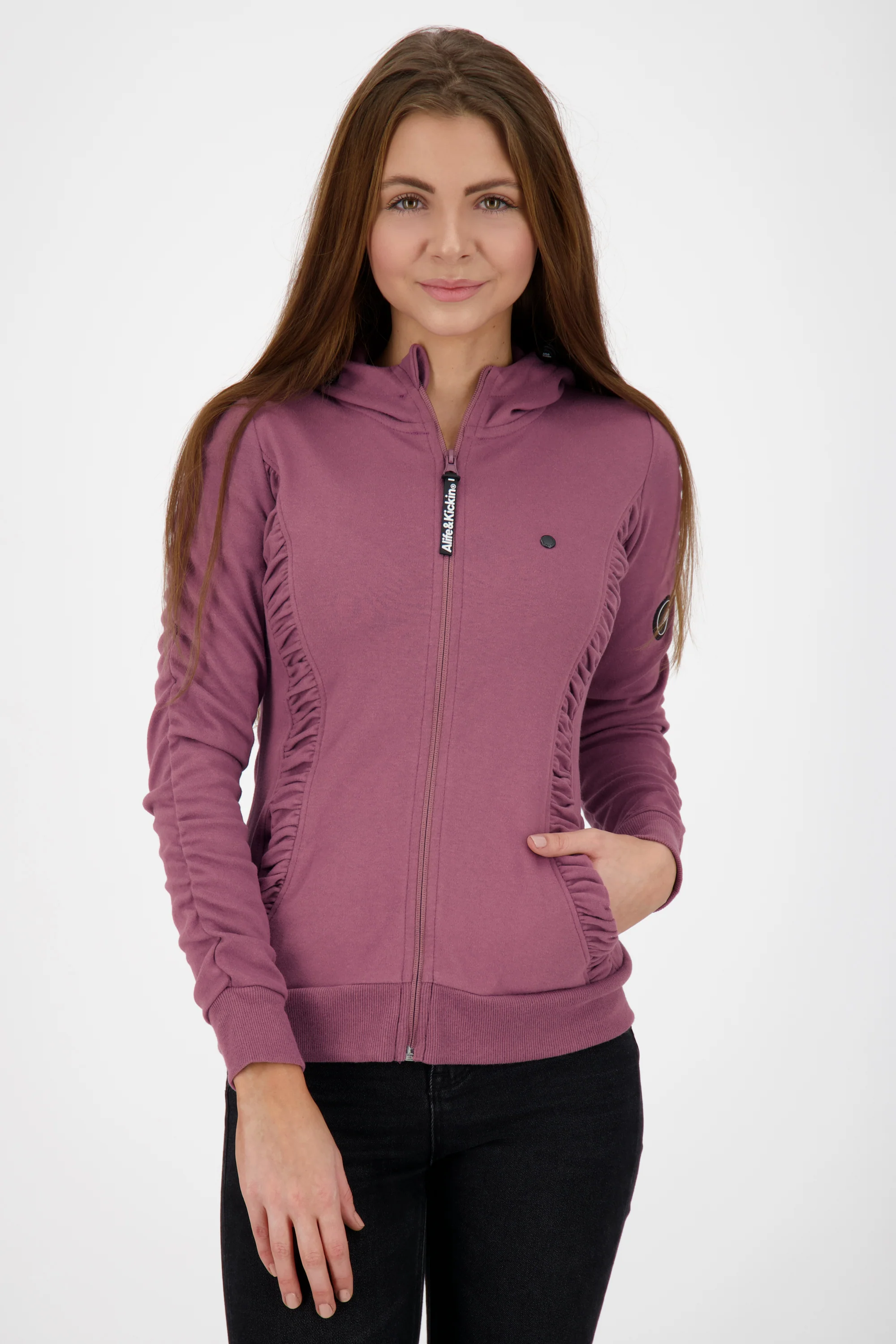 Bild von Bequeme Damen-Sweatjacke LuisaAK A  Violett