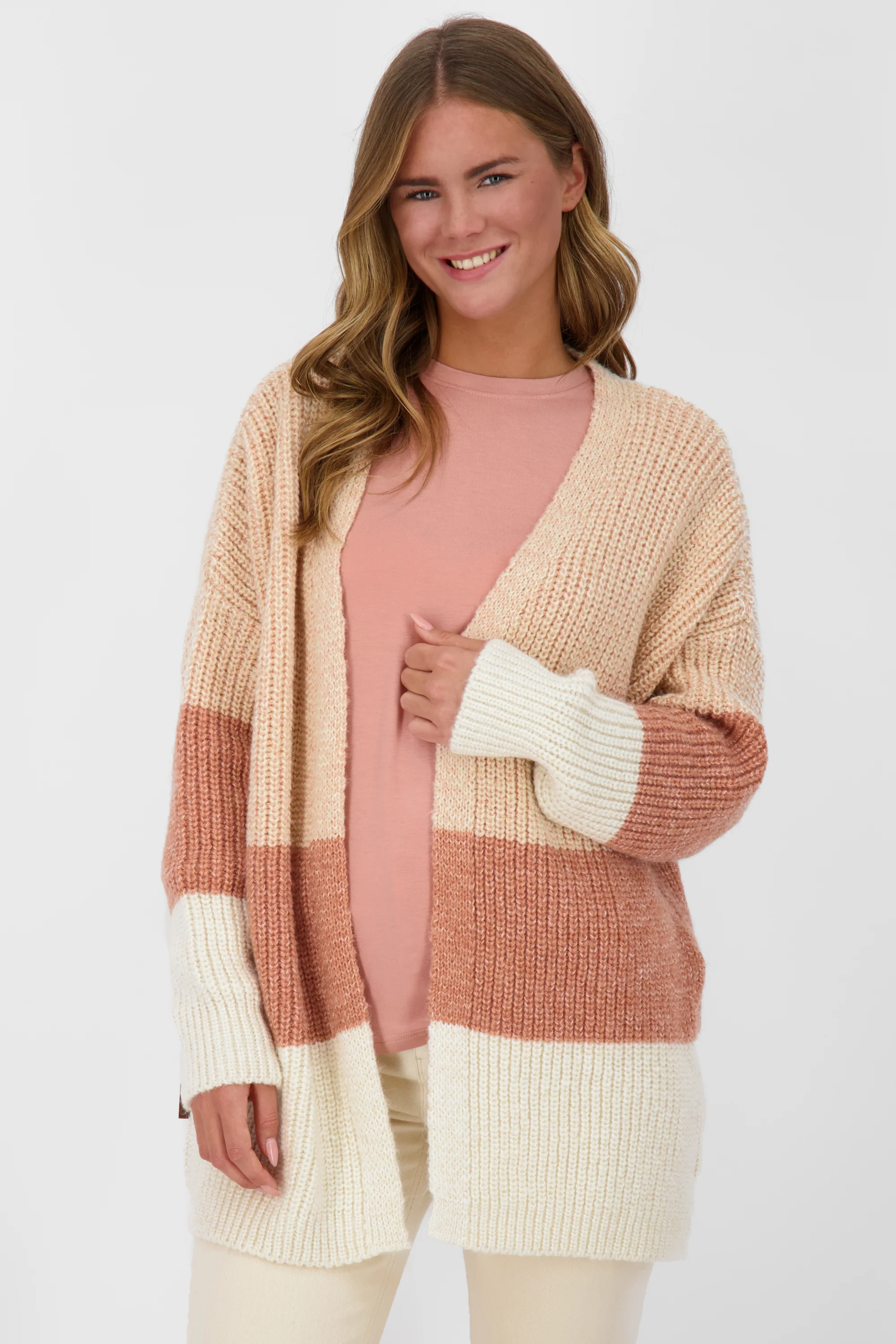 Bild von MaleaAK Z Strickjacke Damen  Beige