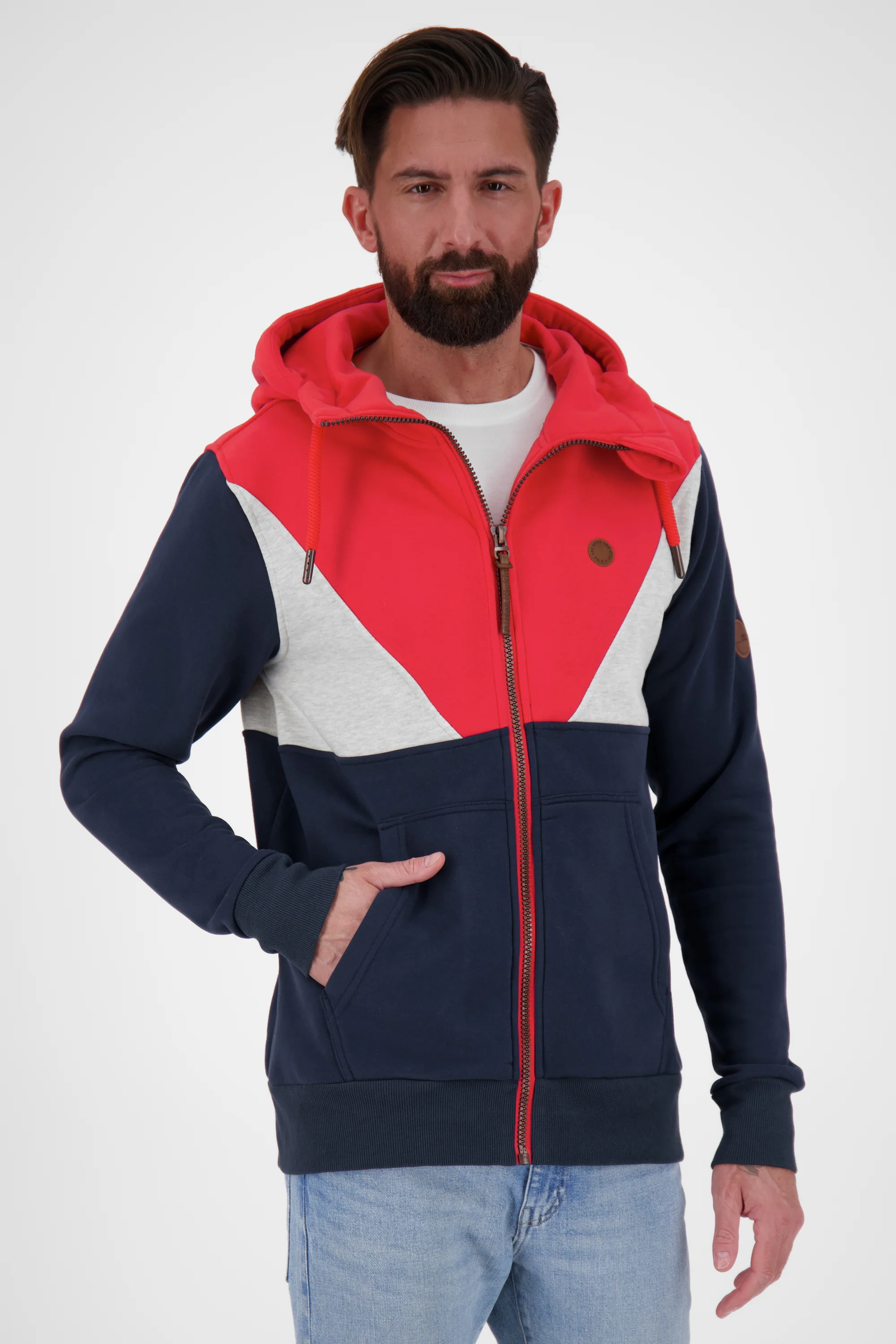 Bild von Lässige Kapuzensweatjacke JulianAK O Herren Dunkelblau
