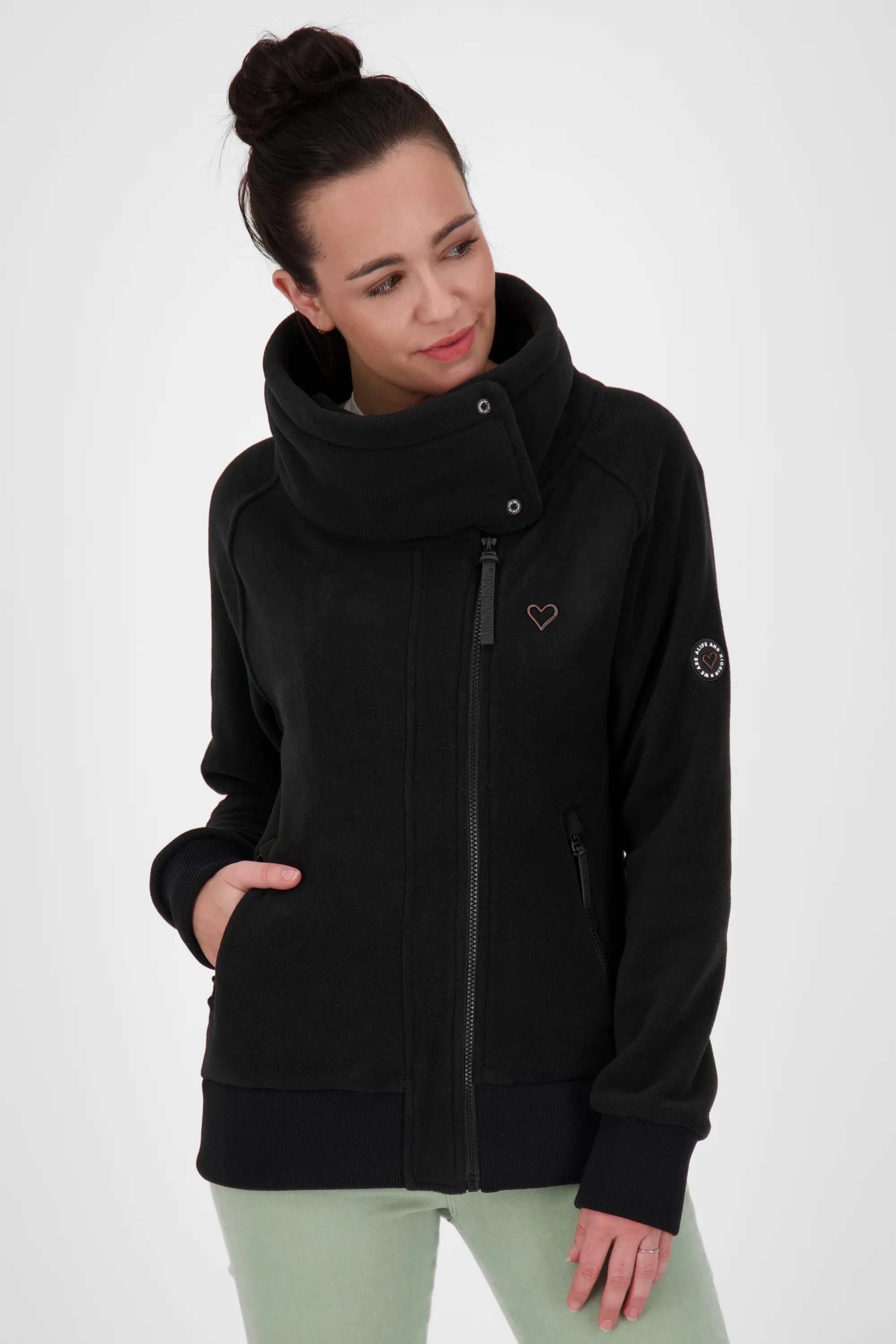Bild von Stilvolle Damen-Fleecejacke MerritAK F Schwarz