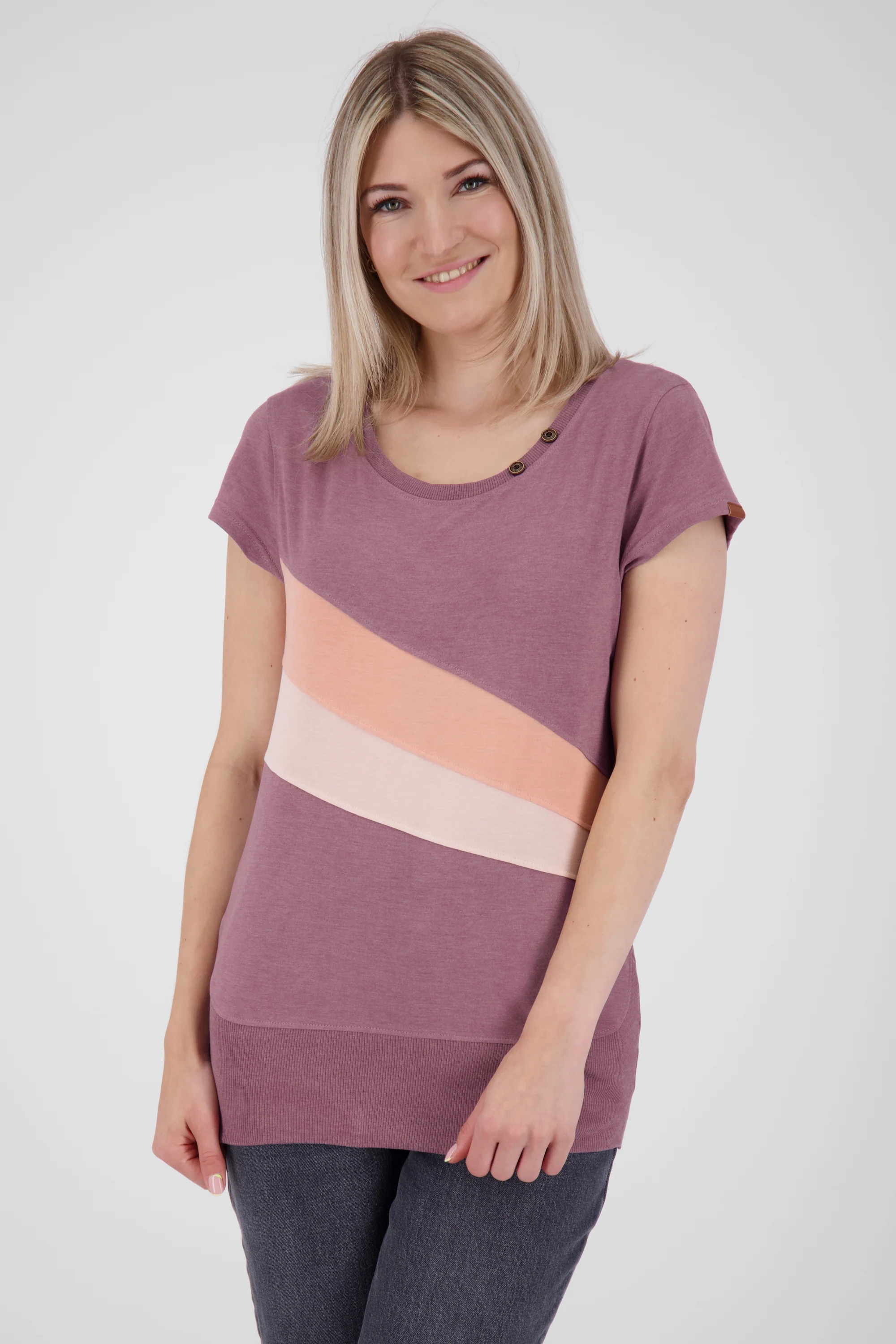 Bild von Sportlich-Schickes Damenshirt CleaAK A Violett