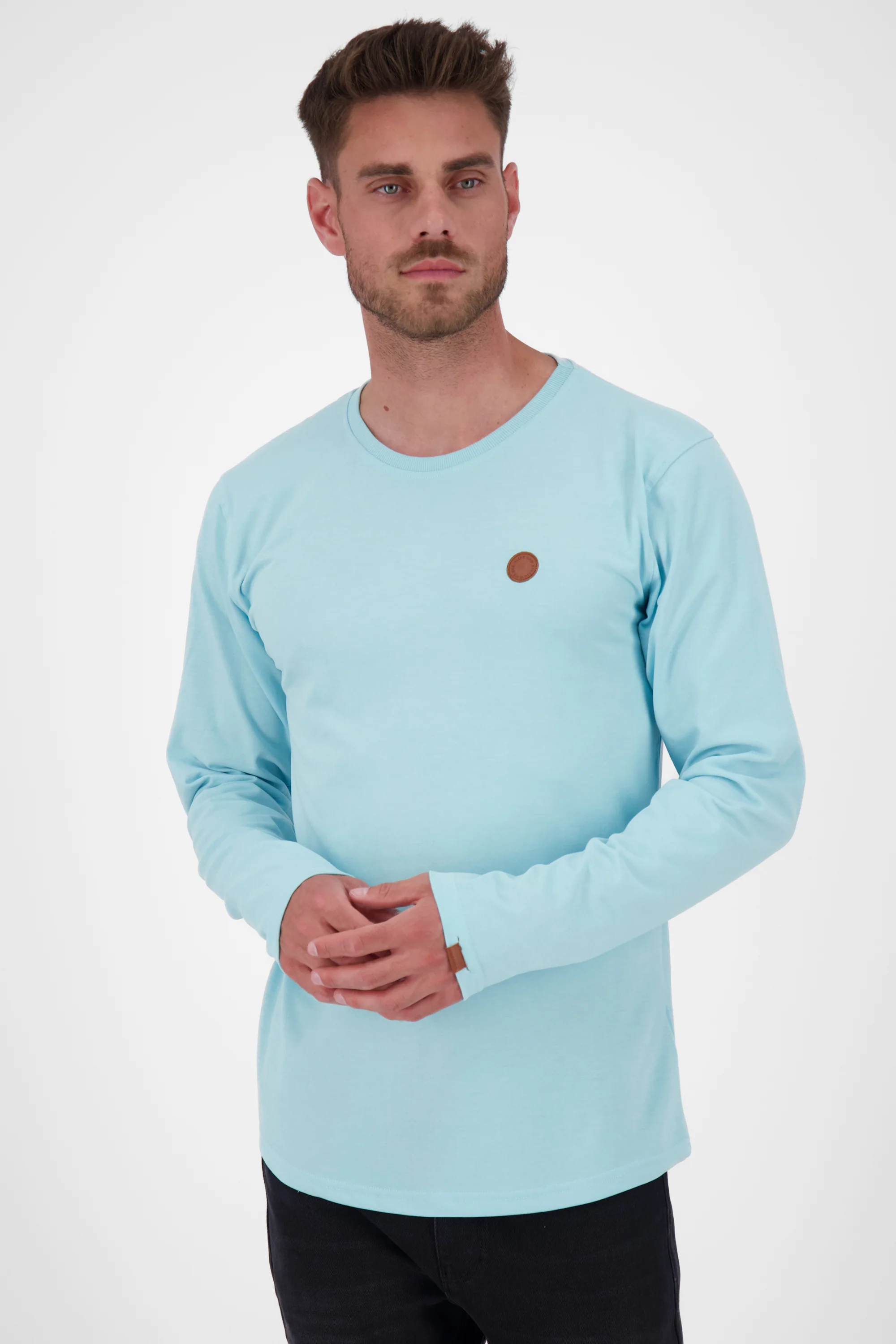 Bild von Stilvoll und bequem - Langarmshirt für Herren - Alife and Kickin AlexAK A Hellblau