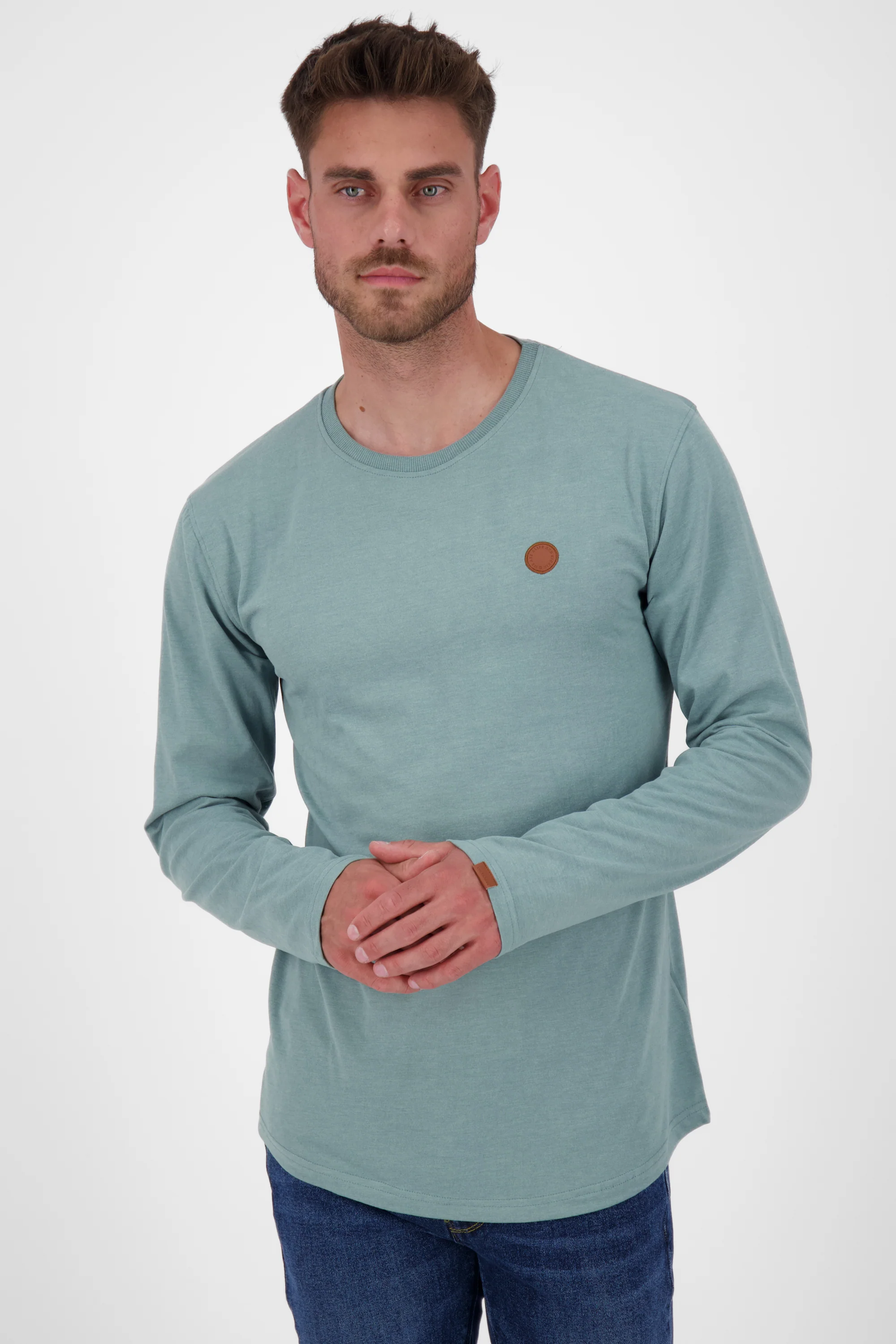 Bild von Stilvoll und bequem - Langarmshirt für Herren - Alife and Kickin AlexAK A Grau