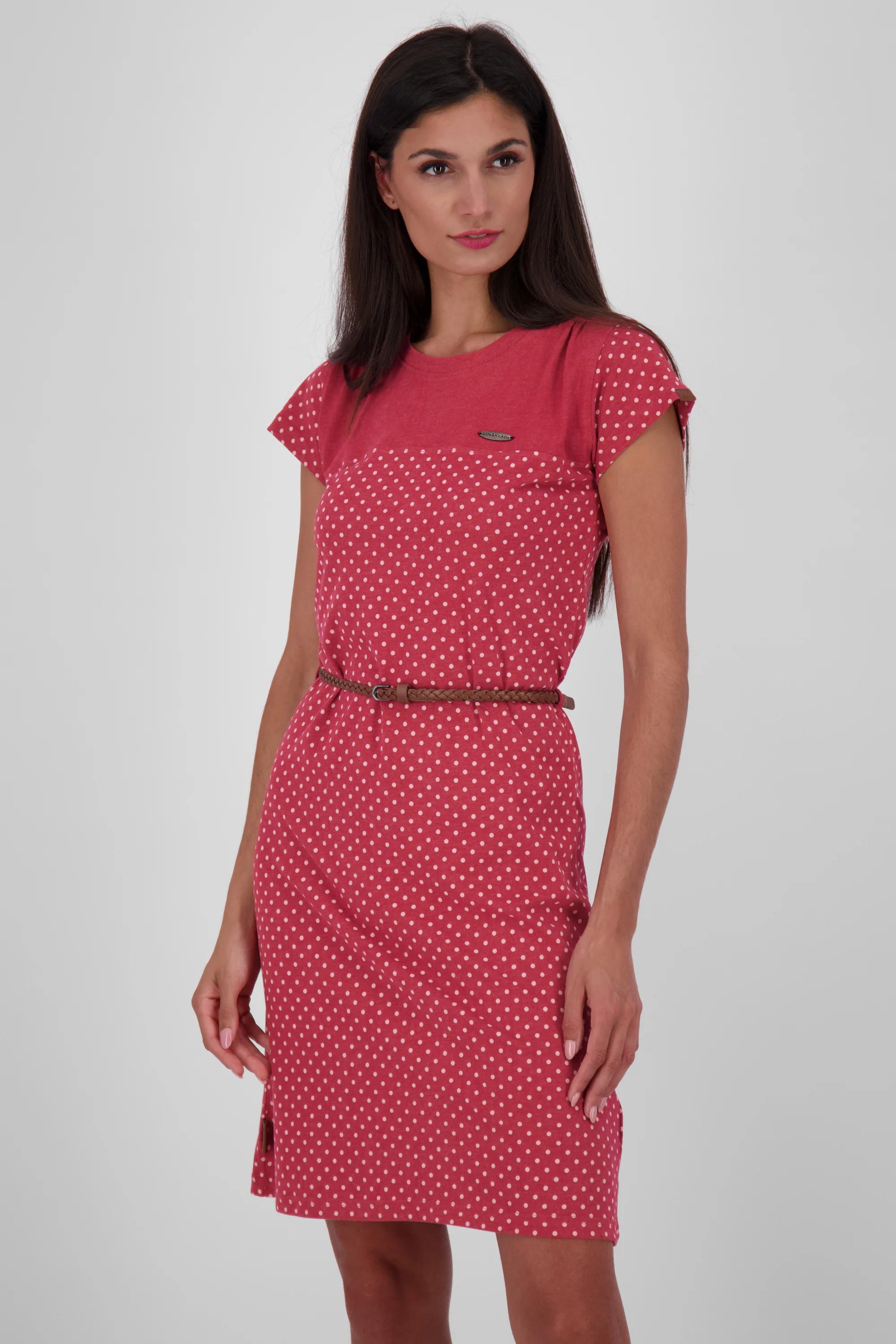 Bild von Damenkleid LeoniceAK B - Femininer Look mit trendigem Allover-Print Dunkelrot