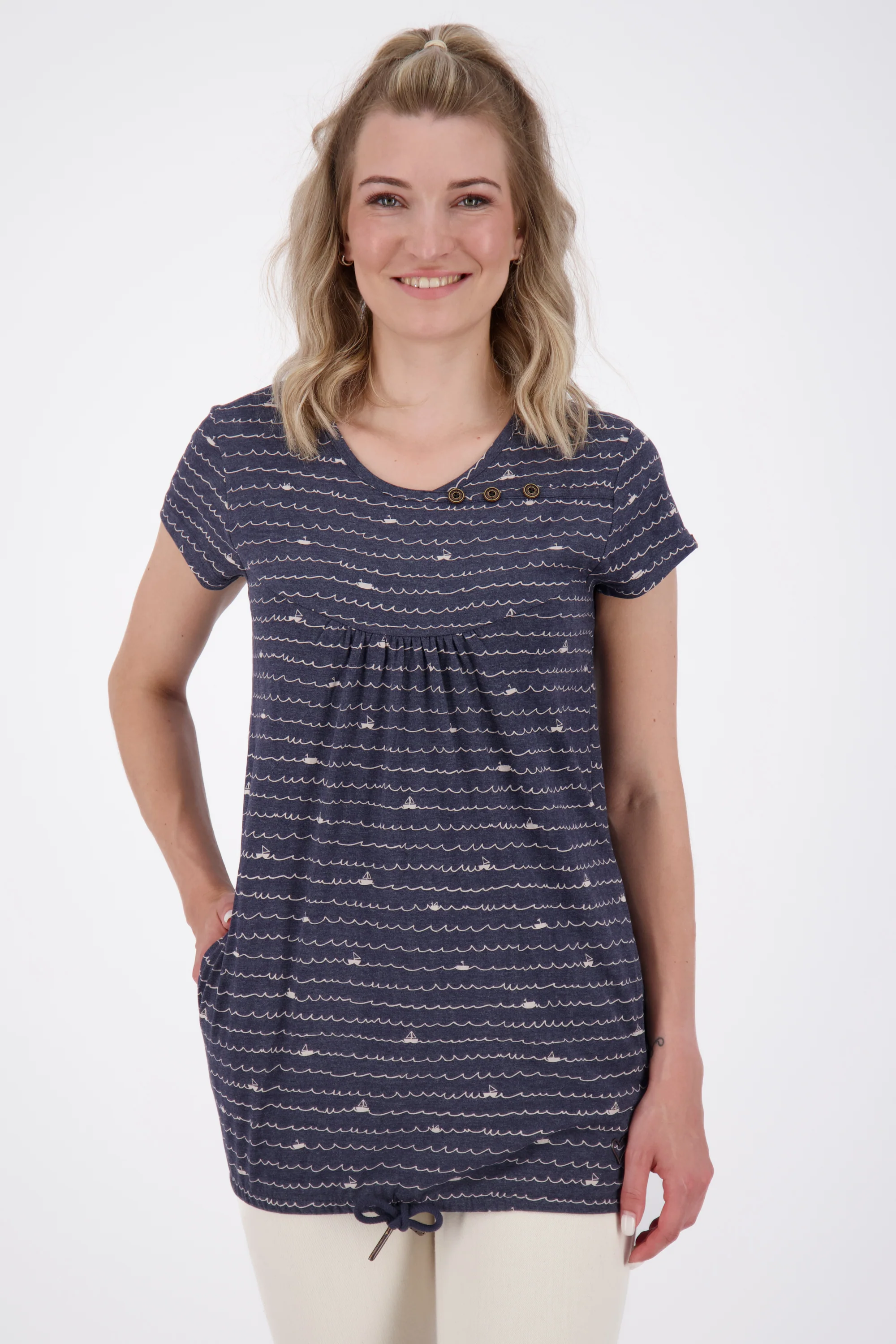 Bild von ALIFE and Kickin SummerAK B Shirt Damen Shirt Marine Melange S