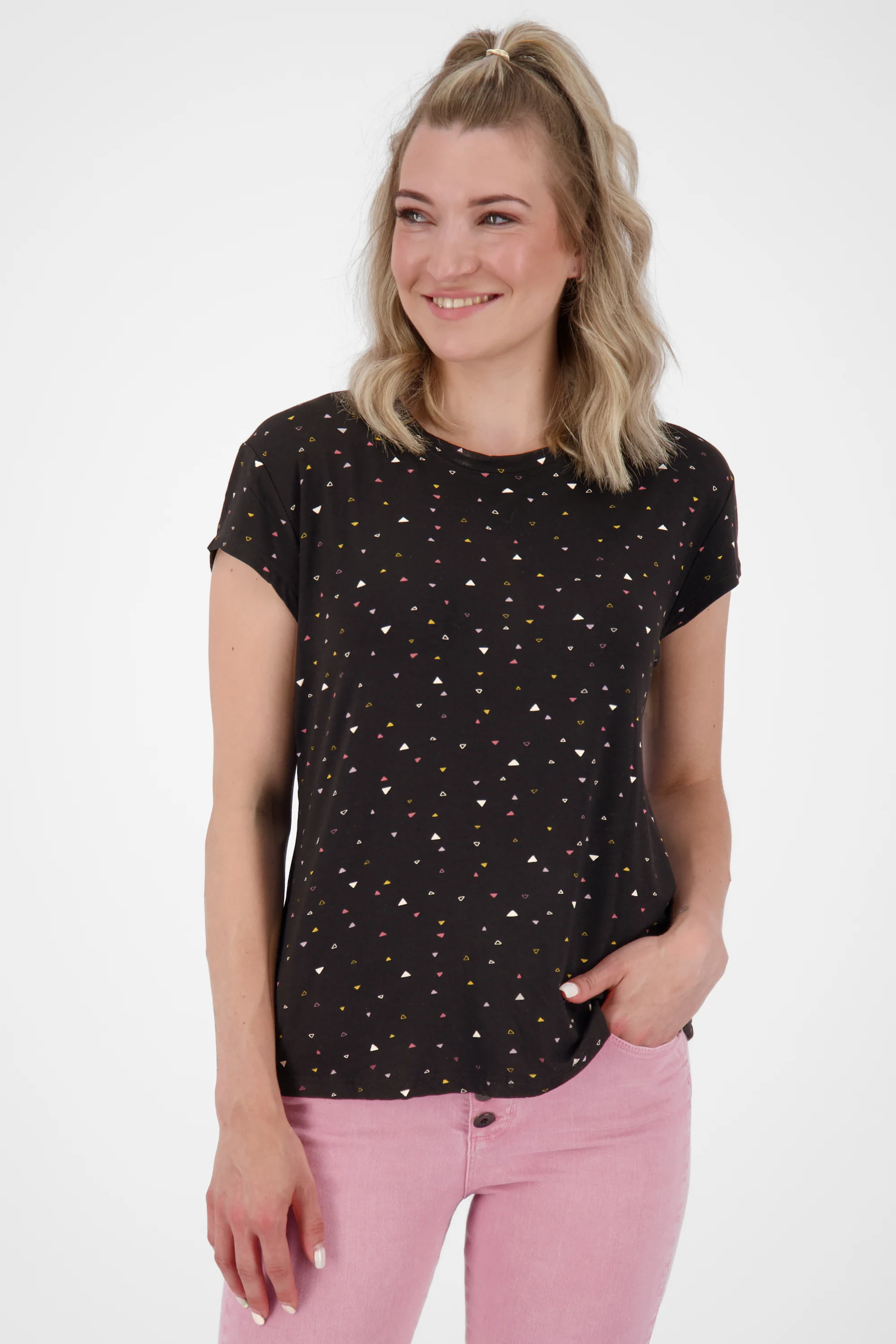 Bild von T-Shirt MimmyAK B für Damen - Leicht fließend und angenehm zu tragen Schwarz