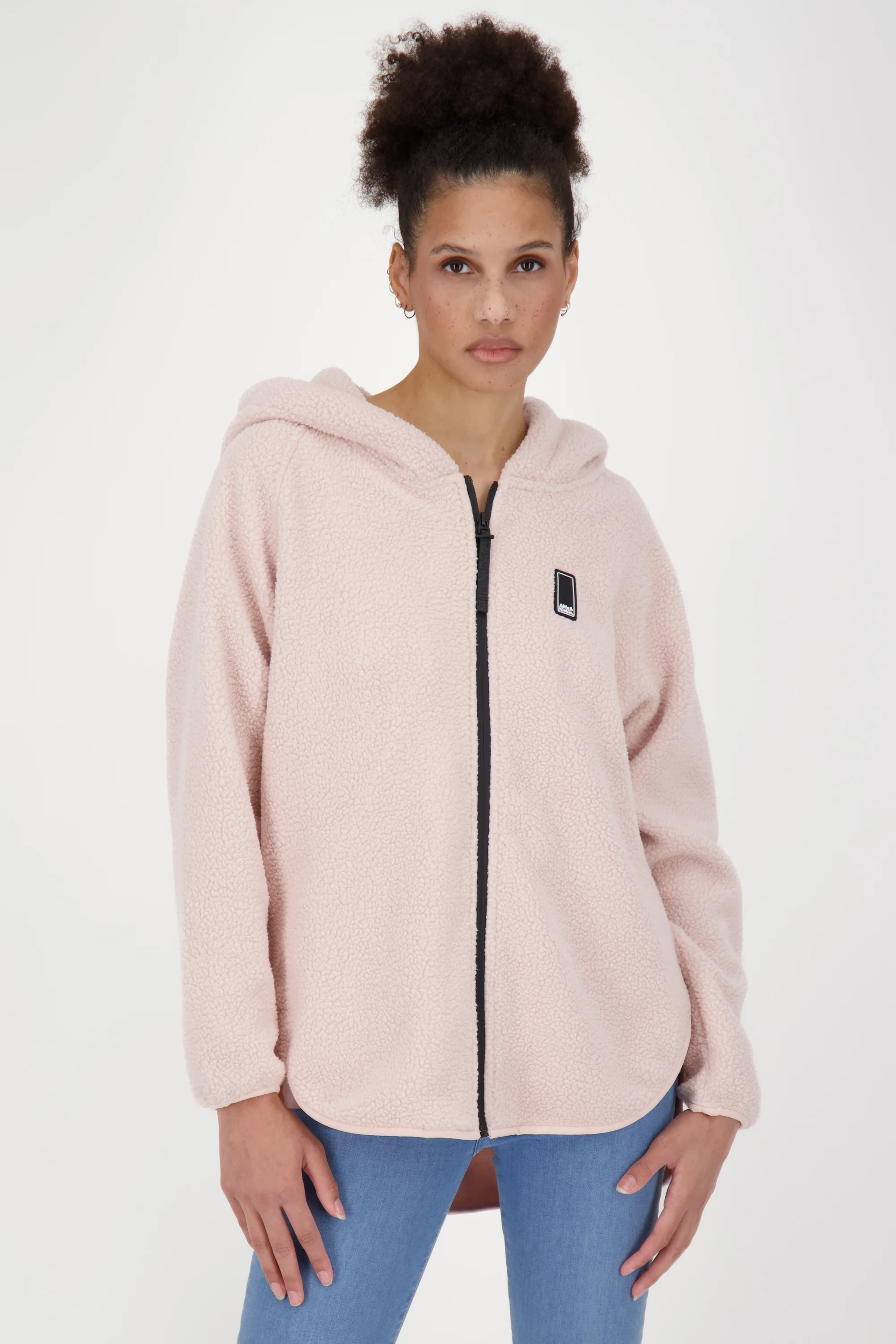 Bild von Kuschelige Teddyjacke für Damen - MaraikeAK G von Alife and Kickin Rosa