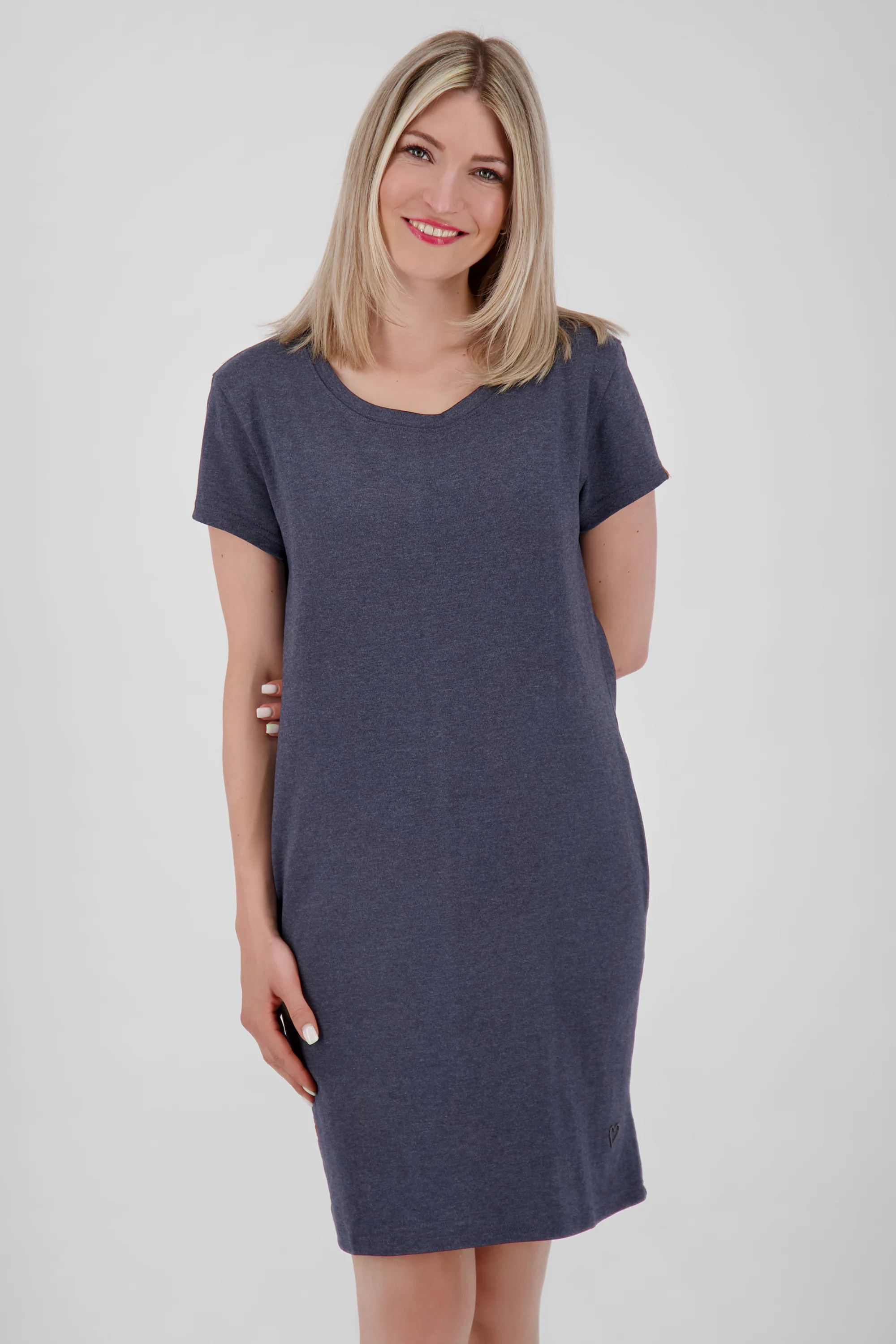 Bild von ZoeyAK A Kleid Damen knielang Dunkelblau
