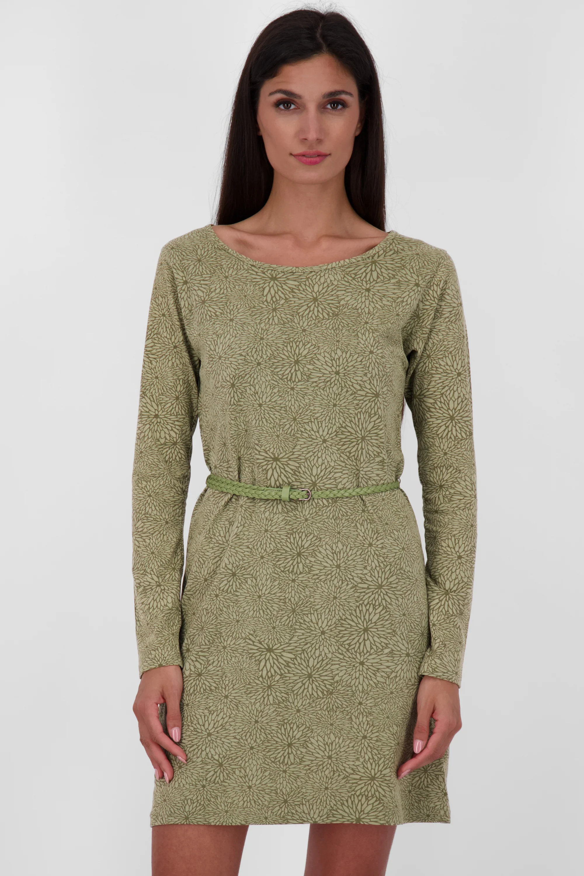 Bild von Alife and Kickin EllinAK B Kleid - Gemütlich und figurbetont Grün