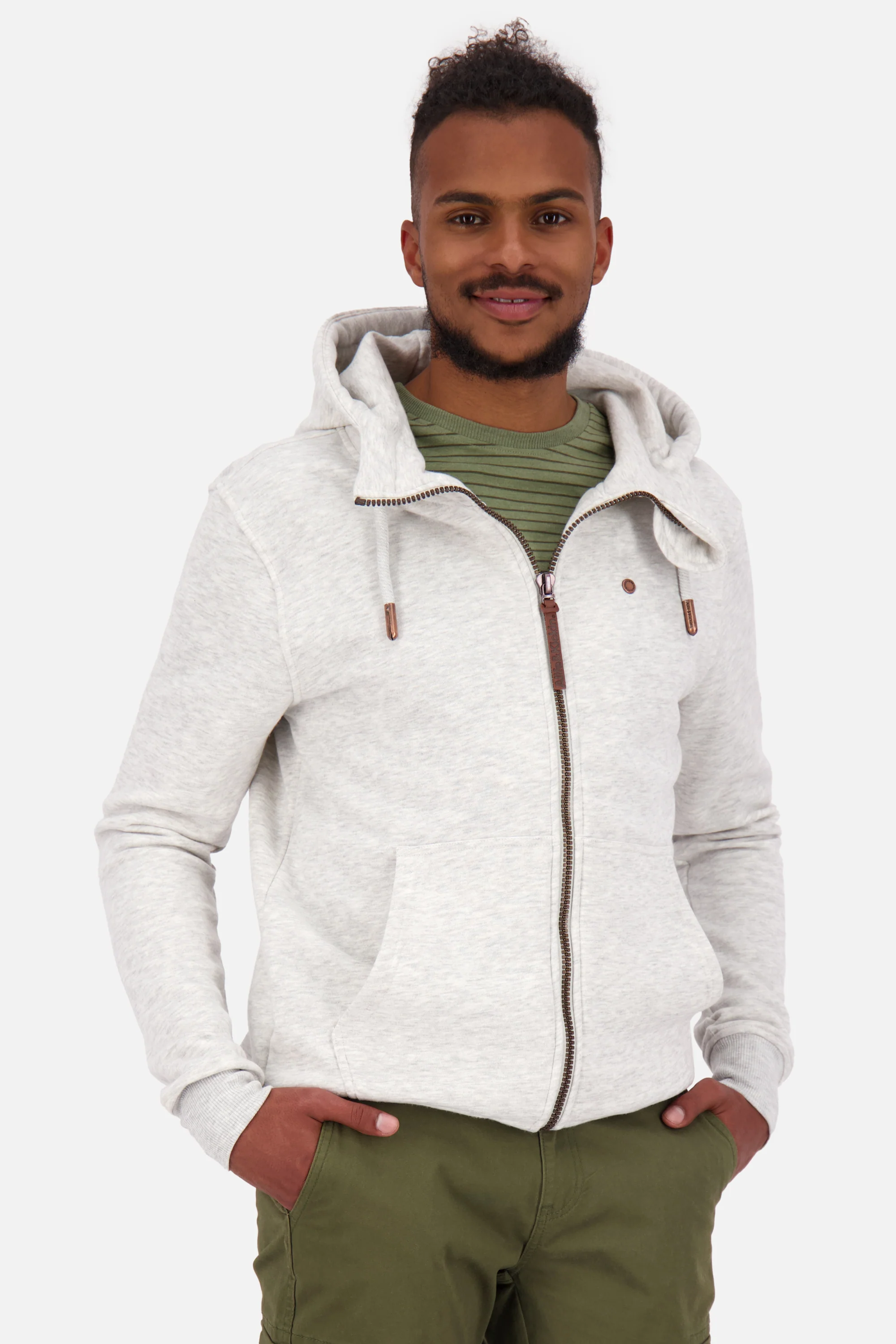 Bild von TrasherAK A Sweatjacke Herren mit Kapuze Grau