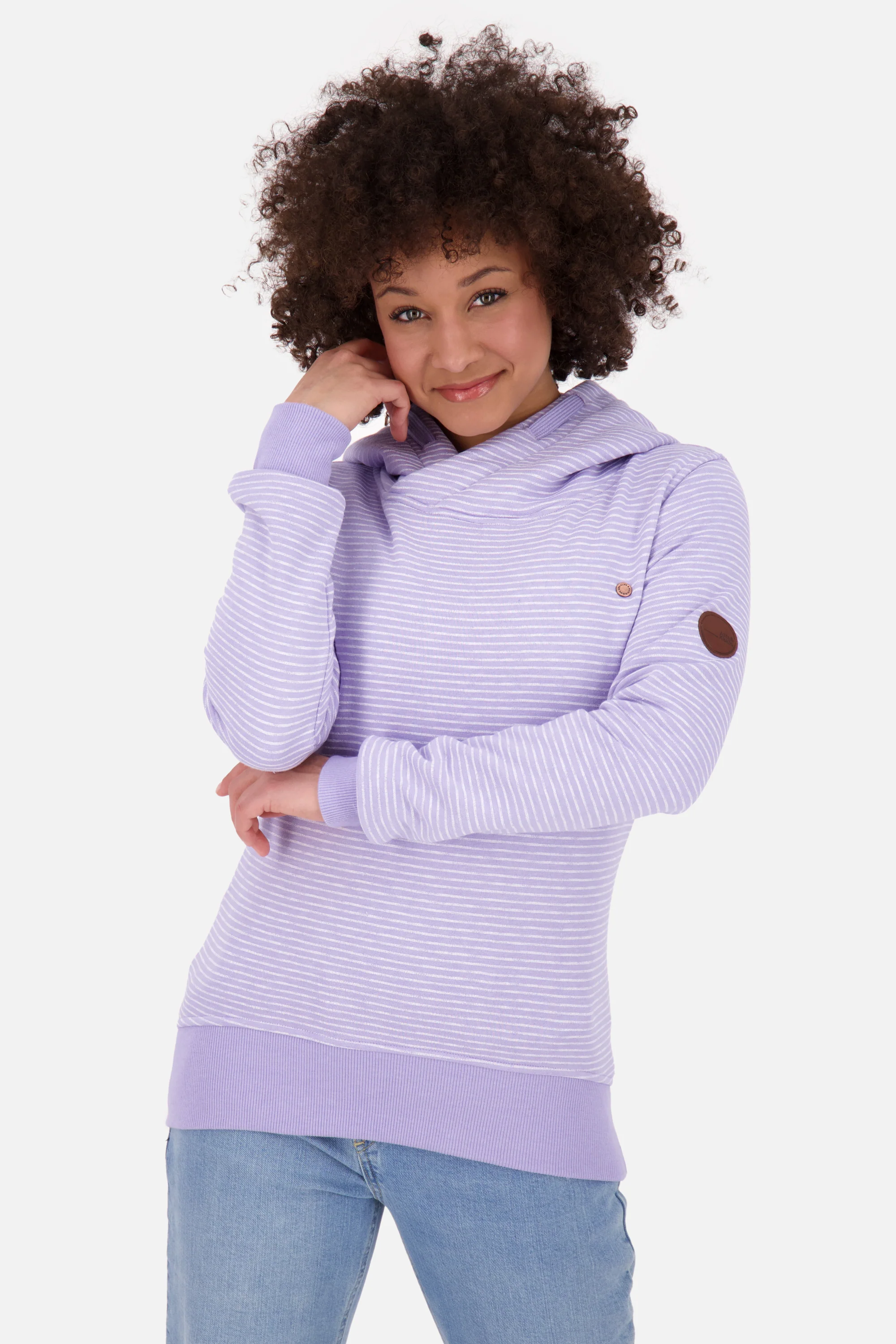 Bild von SarinaAK Z Hoodie Damen mit Streifen Violett