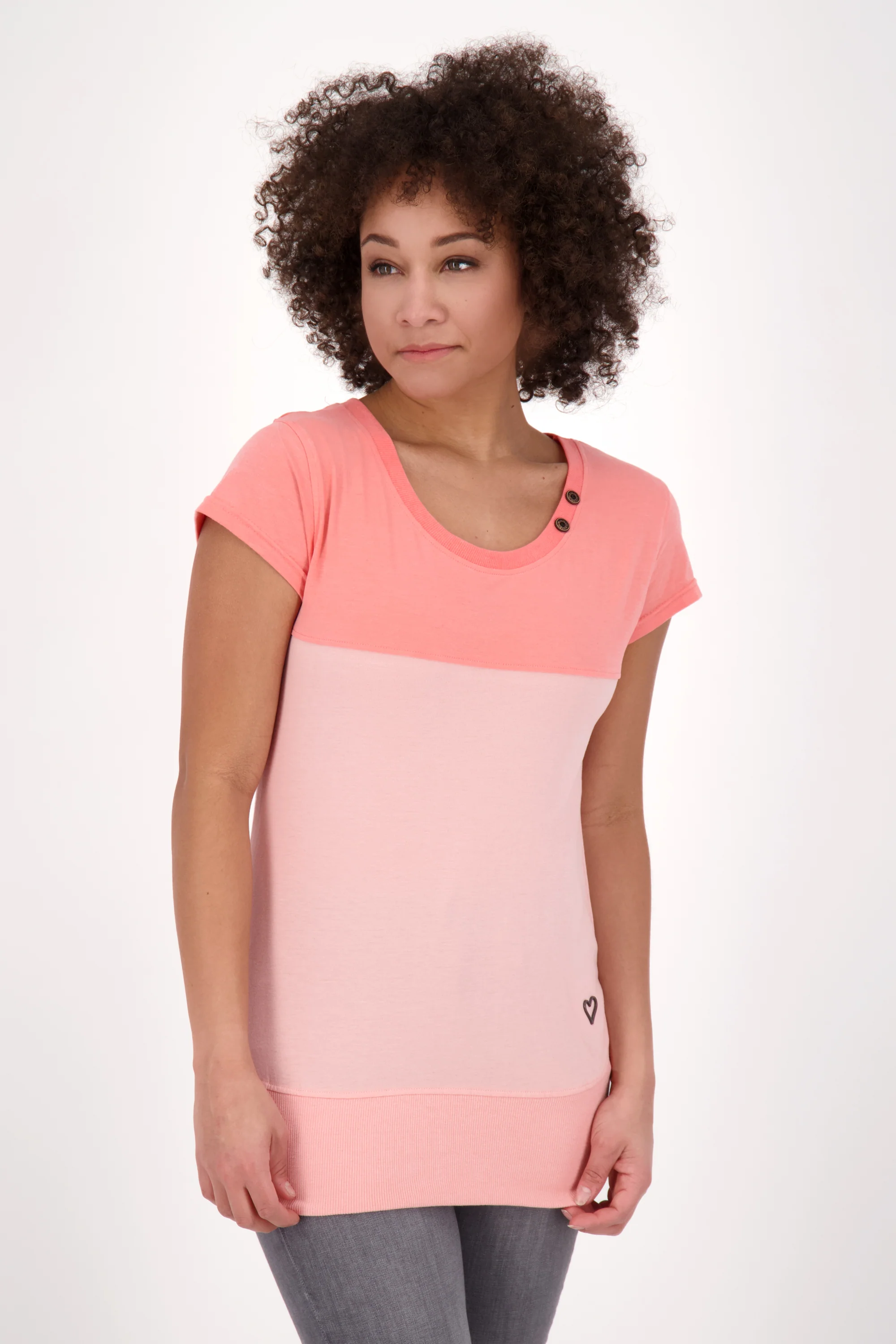 Bild von Bequemes Jerseyshirt für Damen CoraAK A - lässige Eleganz Rosa