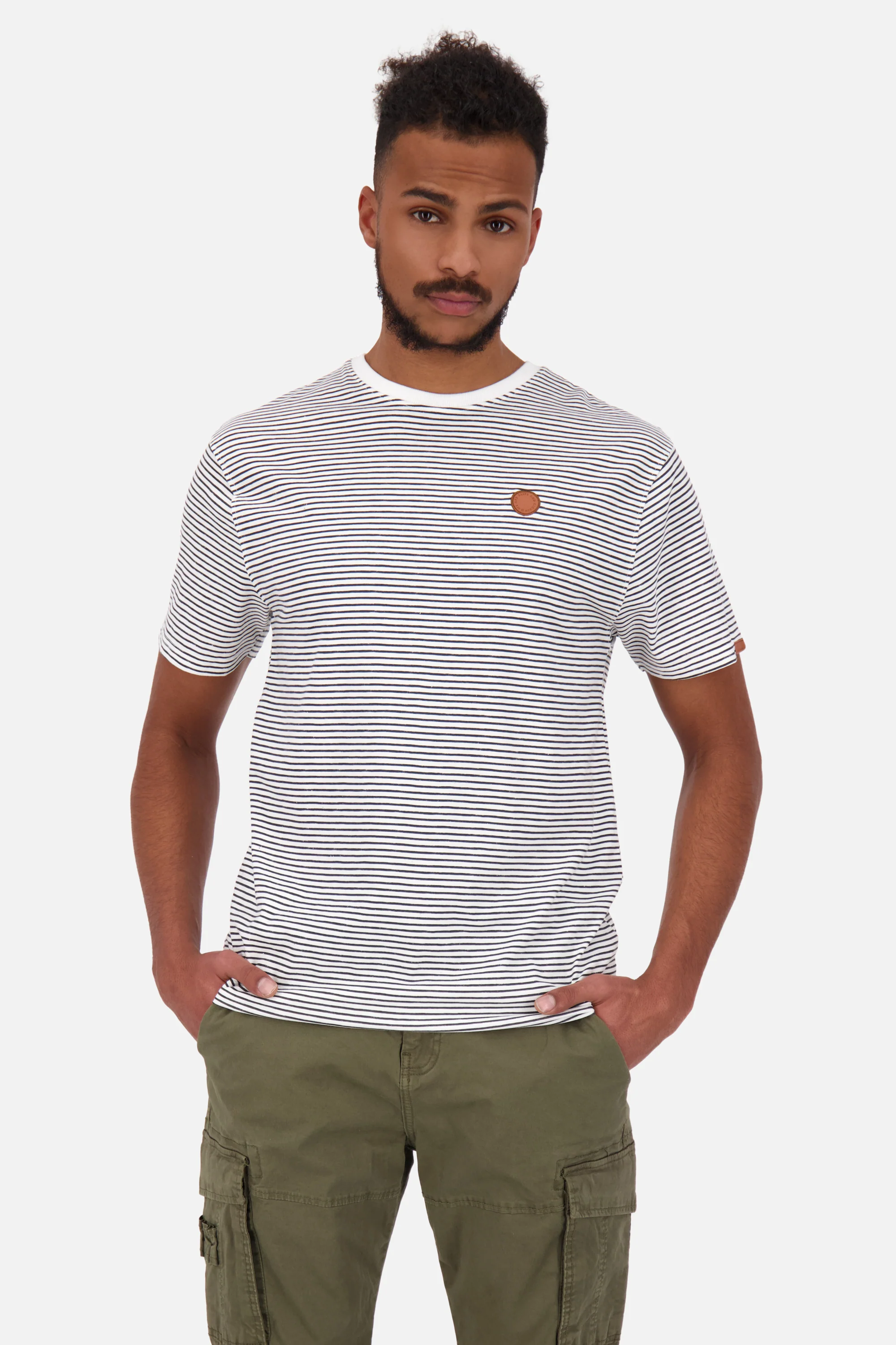 Bild von Modisches Herrenshirt- NicAK Z von Alife and Kickin für den maritimen Look Weiß
