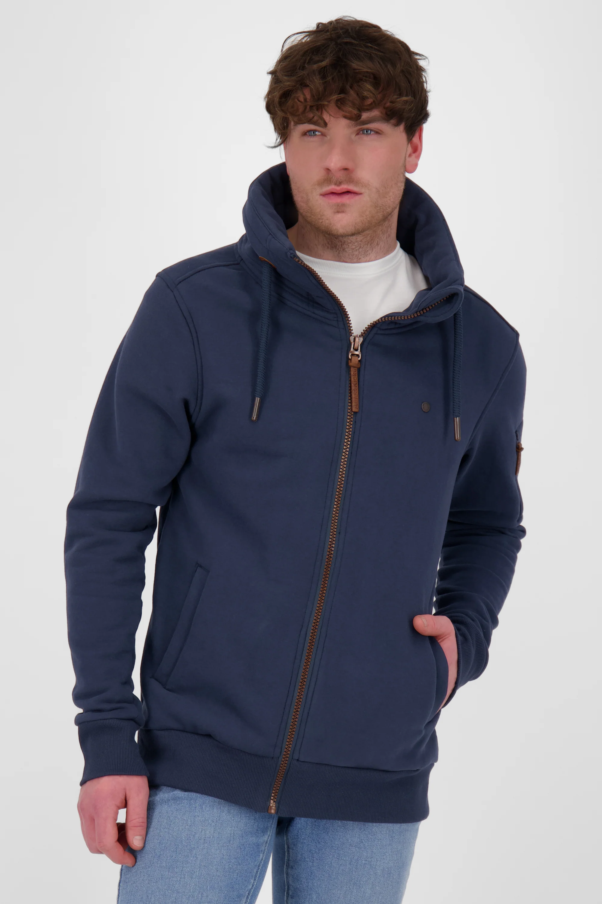 Bild von Sportliche Sweatjacke Herren EliasAK A  Dunkelblau