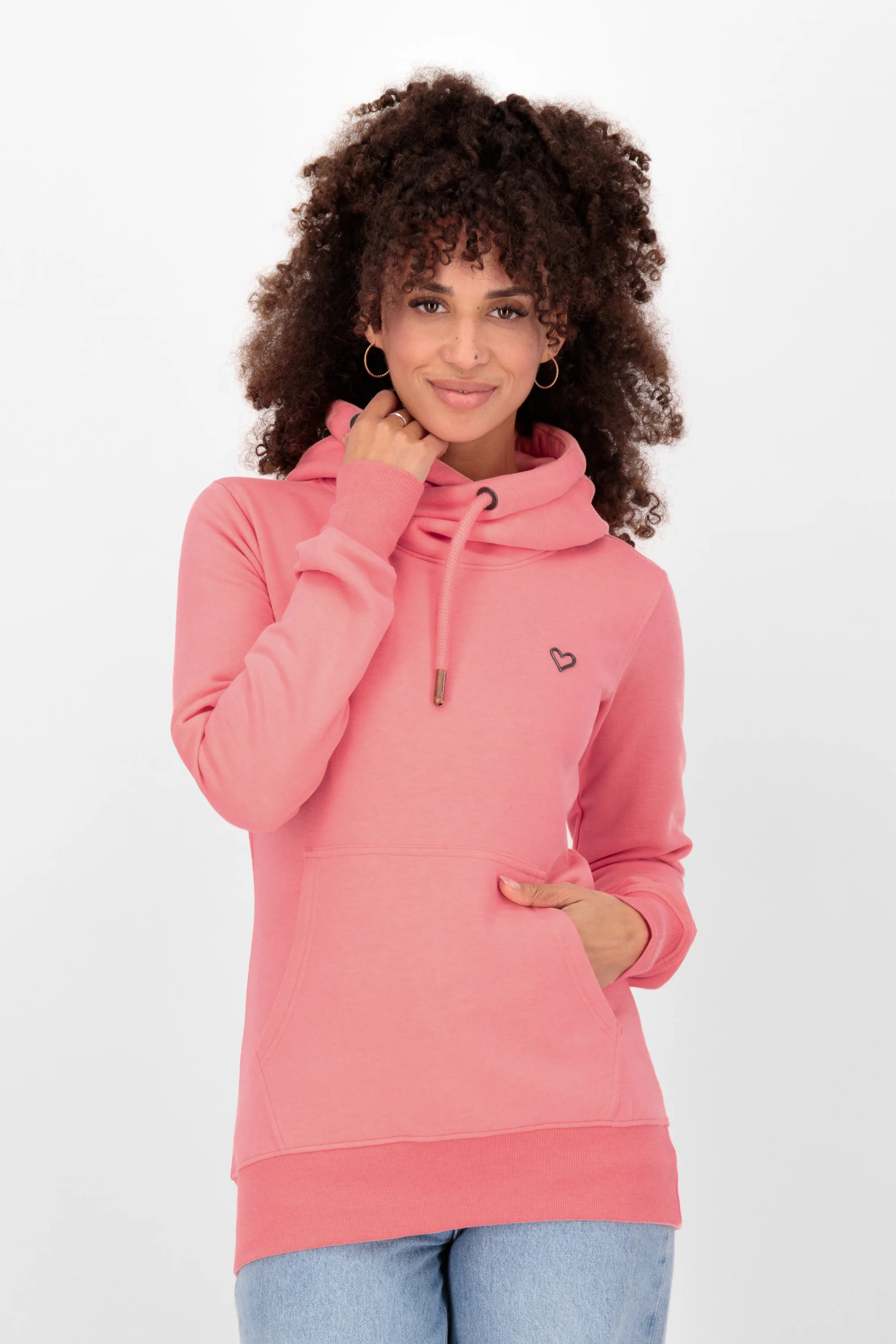 Bild von ALIFE and Kickin SarahAK A Hoodie Damen Kapuzensweatshirt, Pullover Ocean Coral Melange M