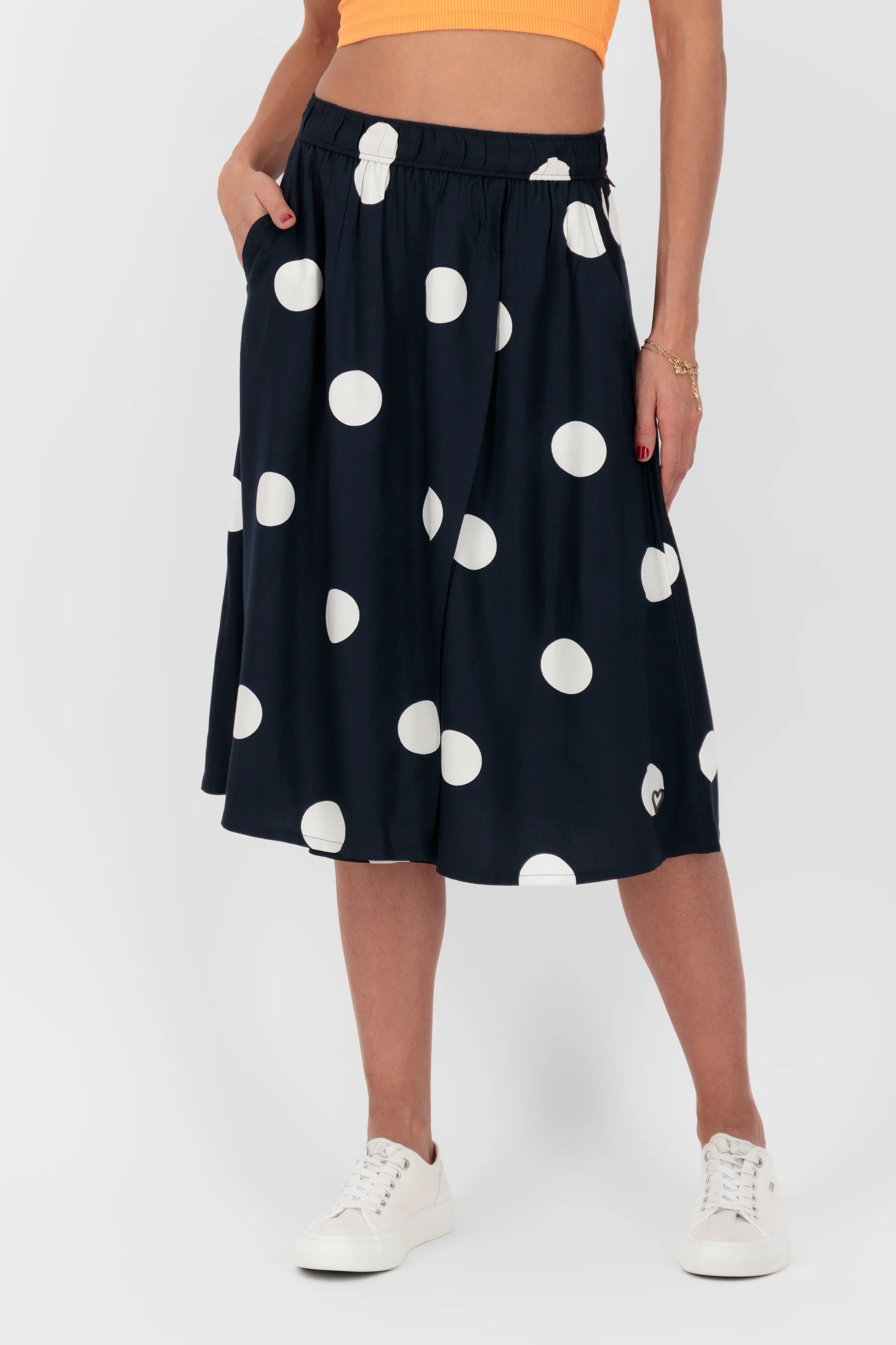 Bild von ALIFE and Kickin MelindaAK B Mid Skirt Damen Sommerrock, Rock Marine XL
