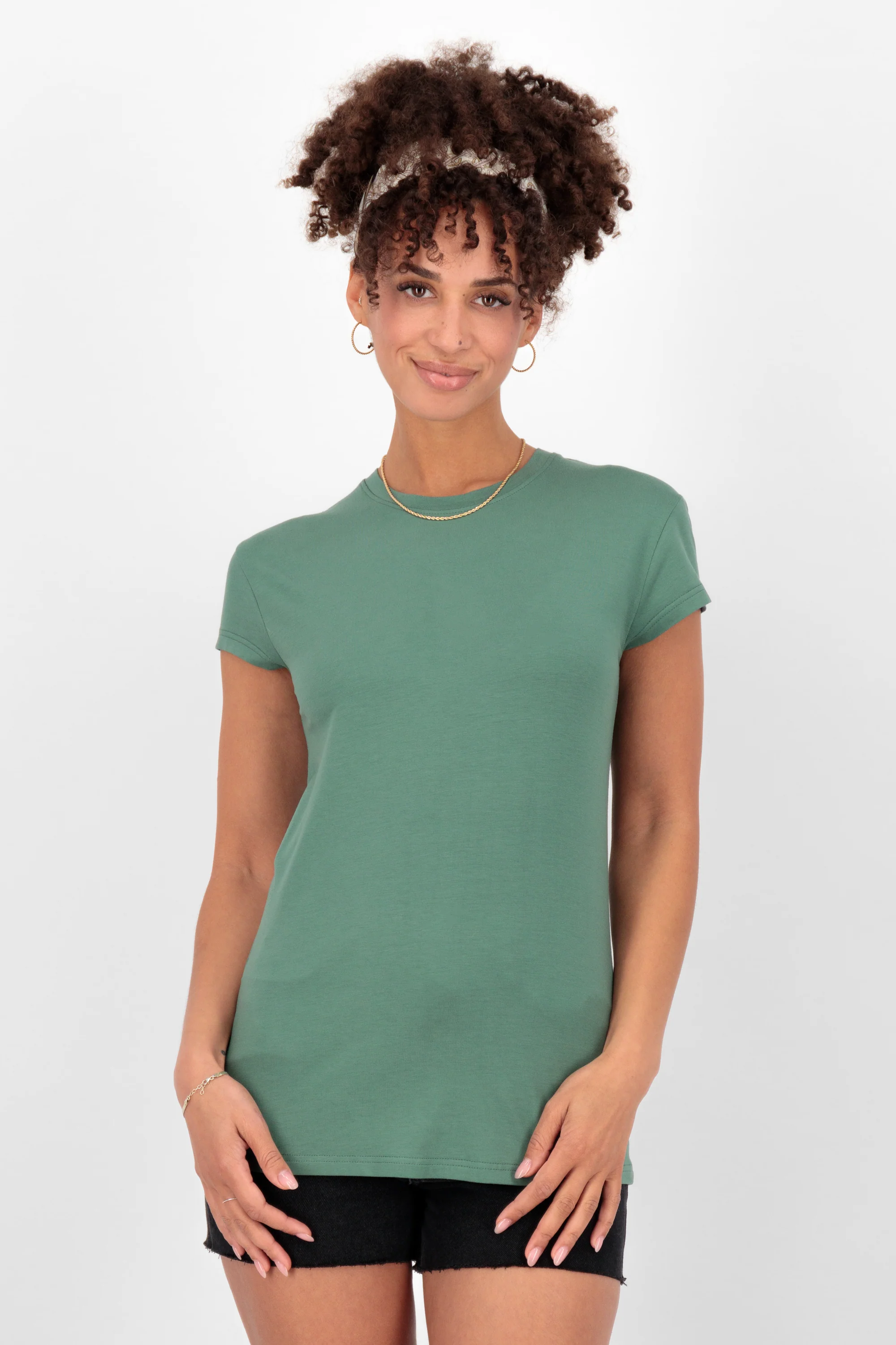 Bild von ALIFE and Kickin MimmyAK A Shirt Damen Kurzarmshirt, Shirt sage Leaf L