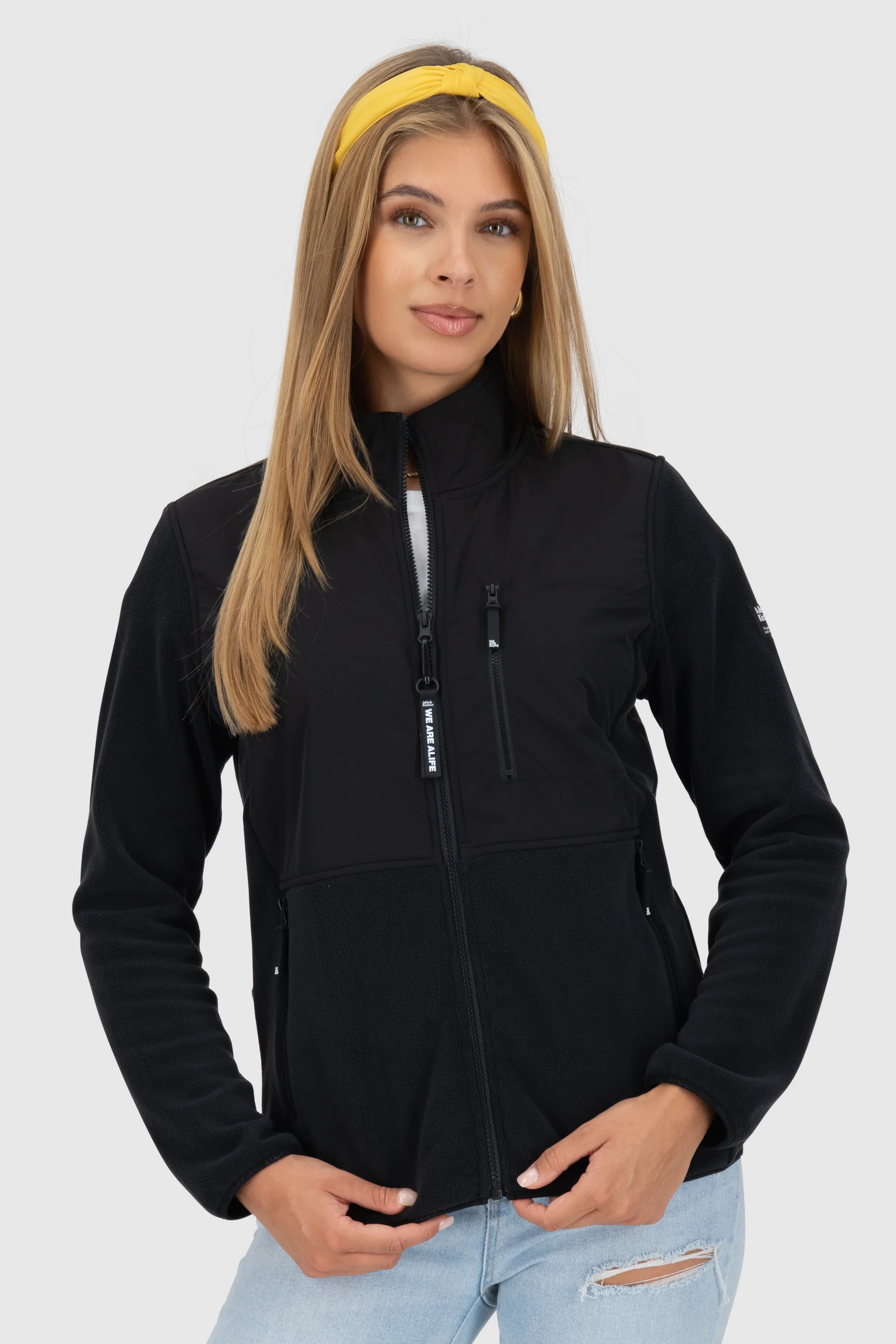 Bild von ALIFE and Kickin MaryelleAK F Fleece Sweat Jacket Damen Fleecejacke, Jacke Moonless XS