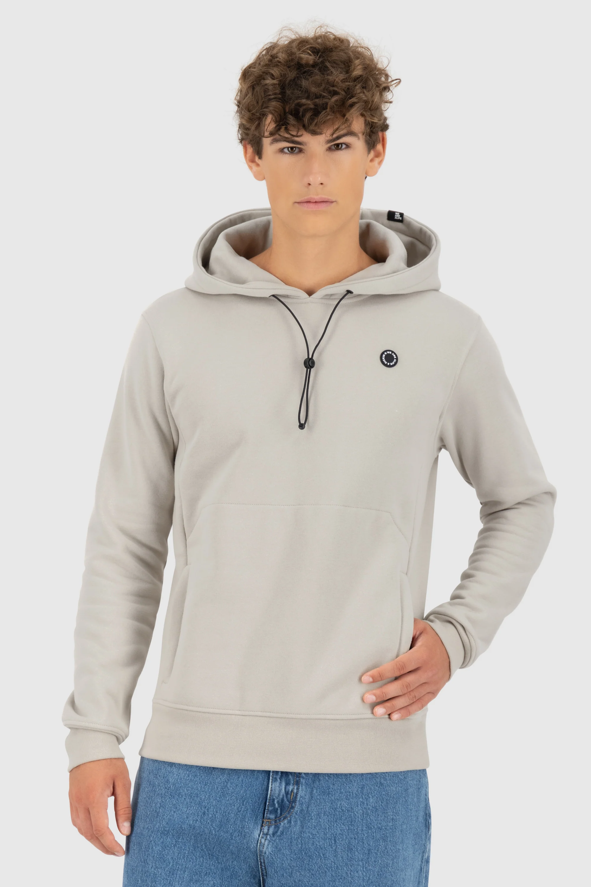 Bild von ALIFE AND KICKIN® Hoodie "CassianAK A", Kängurutasche, für Herren, grau, L