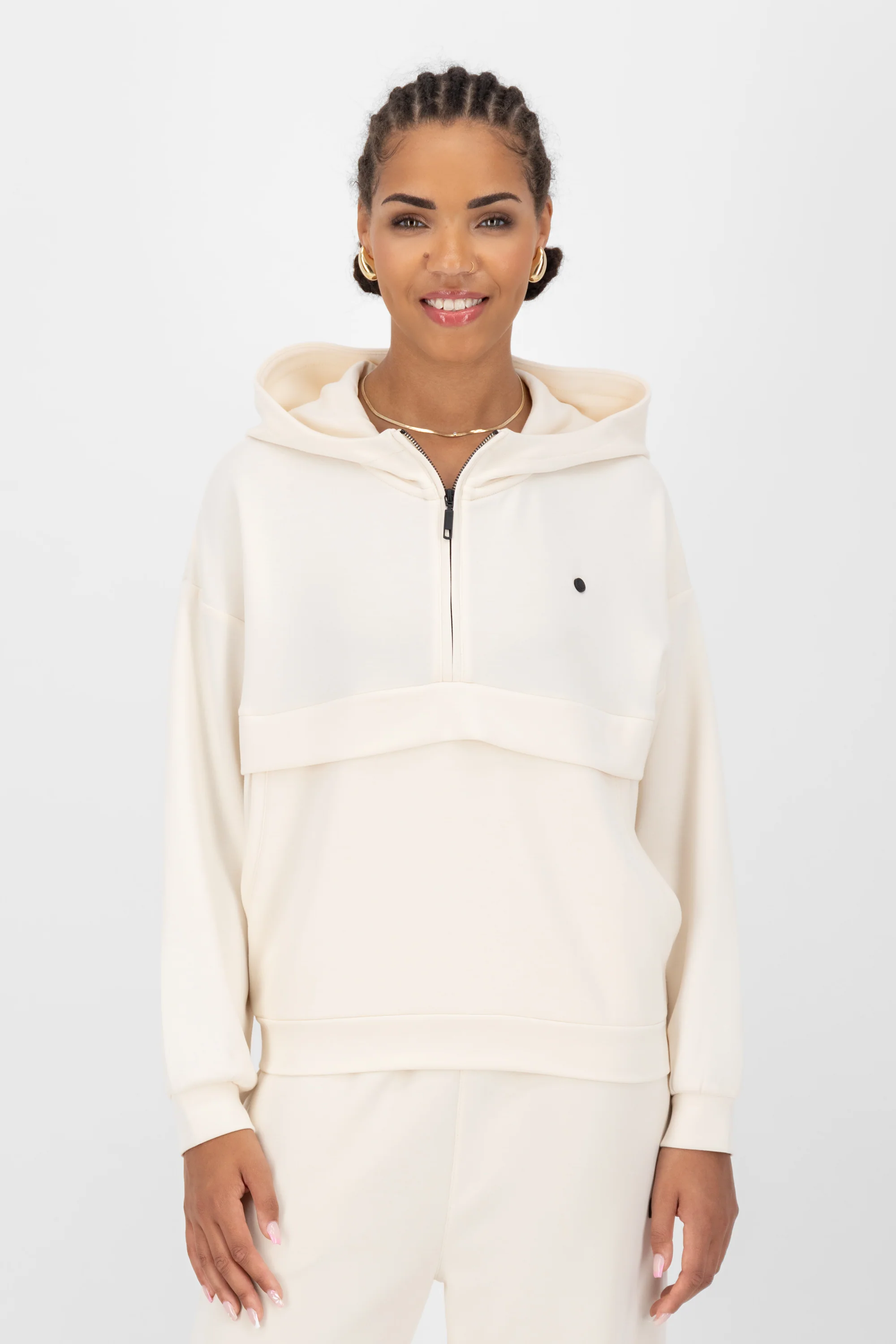 Bild von ALIFE and Kickin MajviAK T Oversize Hoodie Damen Kapuzensweatshirt, Pullover Chalk M