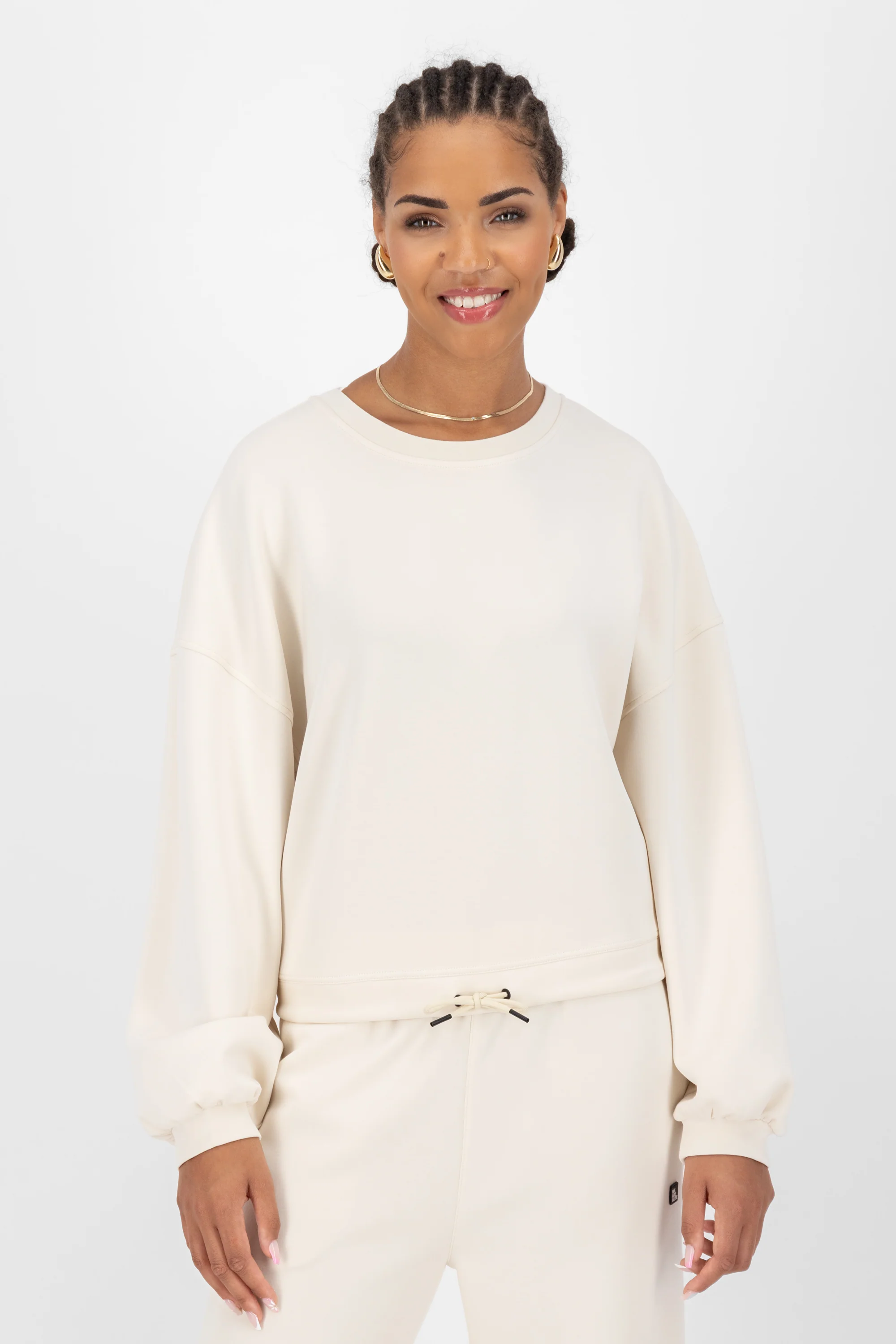 Bild von ALIFE and Kickin MeredithAK N Neopren Sweatshirt Damen Rundhalspullover, Sweatshirt Chalk XL