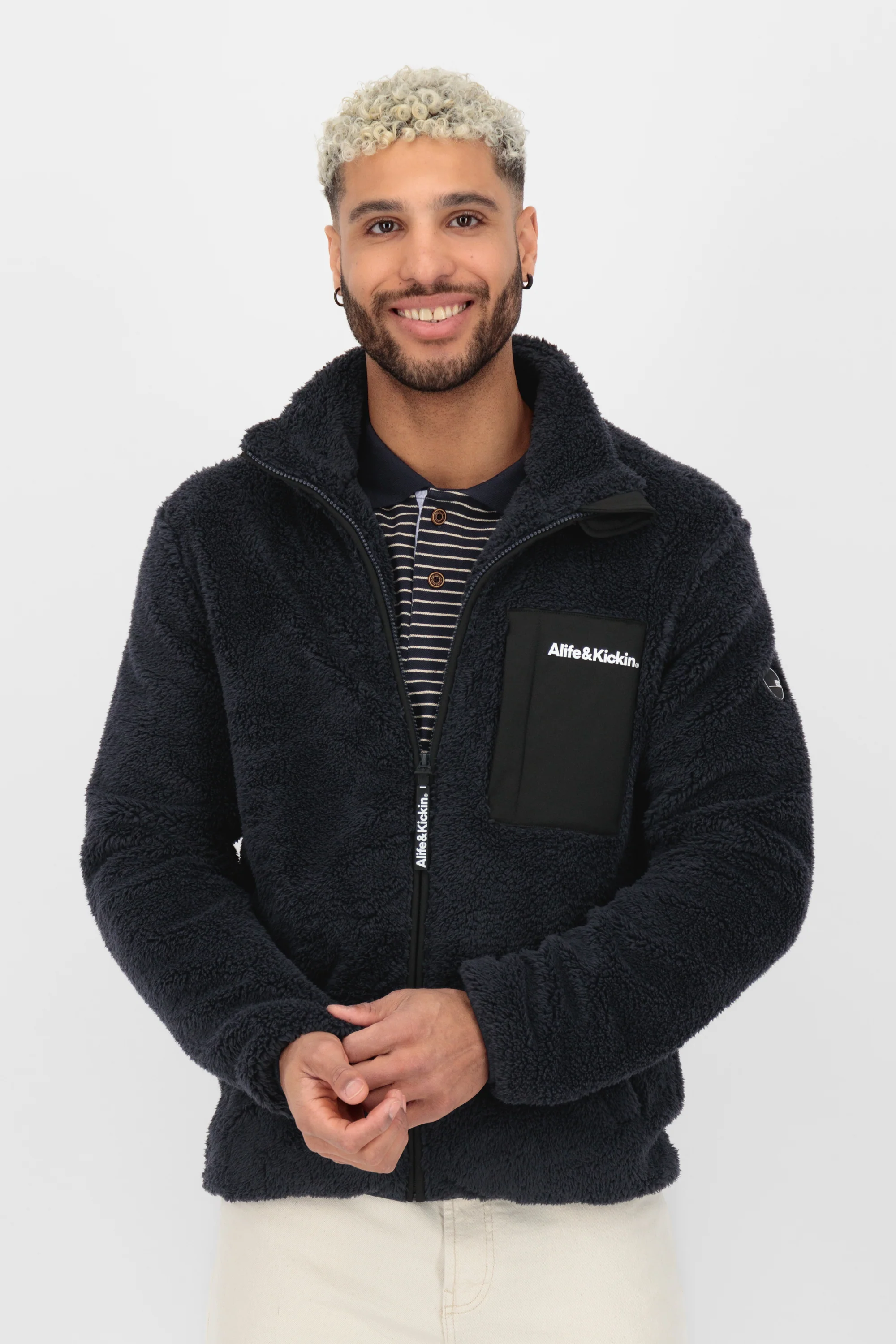 Bild von Alife & Kickin Sweatjacke JayAK G Teddy Sweat Jacket Herren Sweatjacke, Jacke