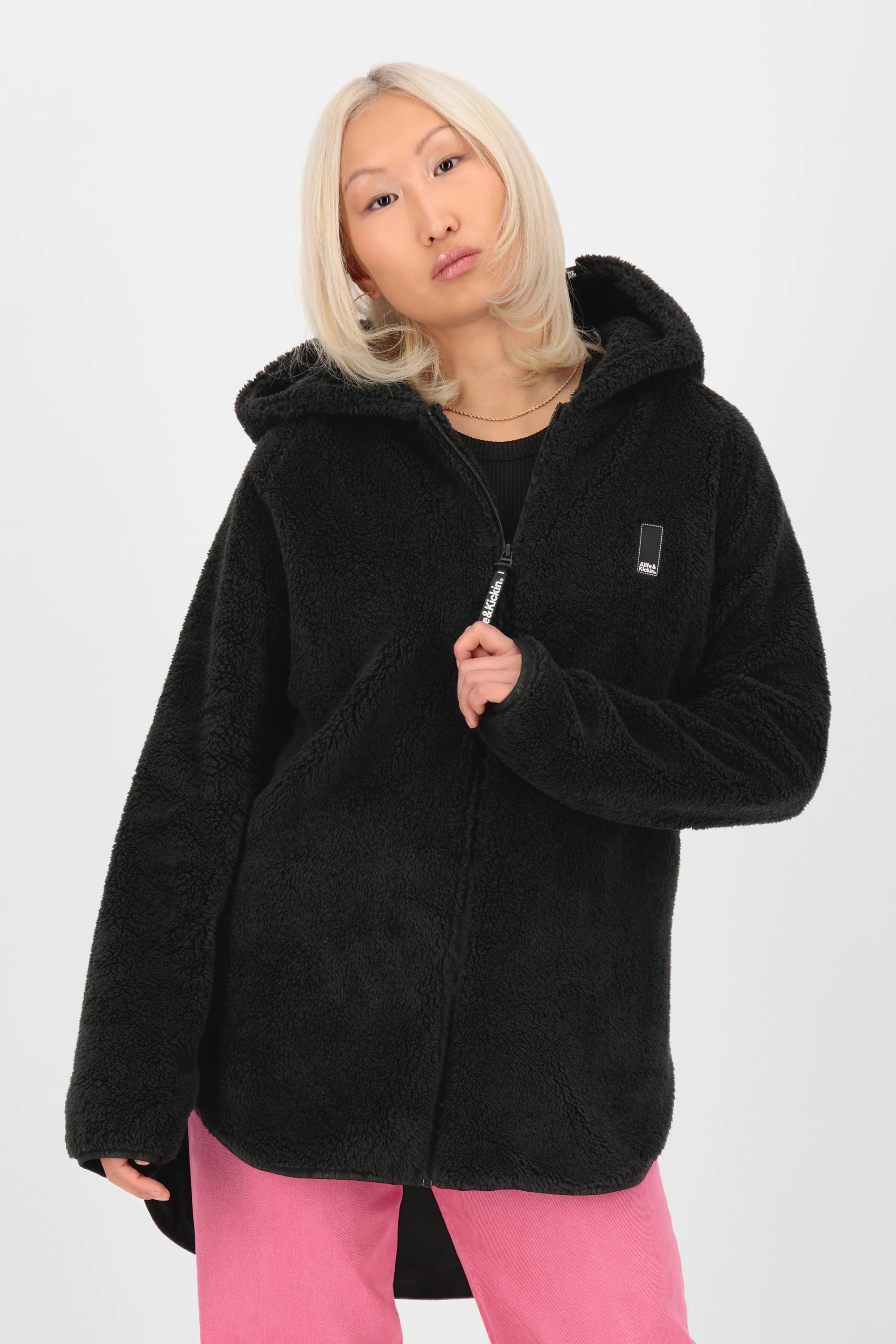 Bild von CassidyAK G Teddy Sweat Jacket  Schwarz