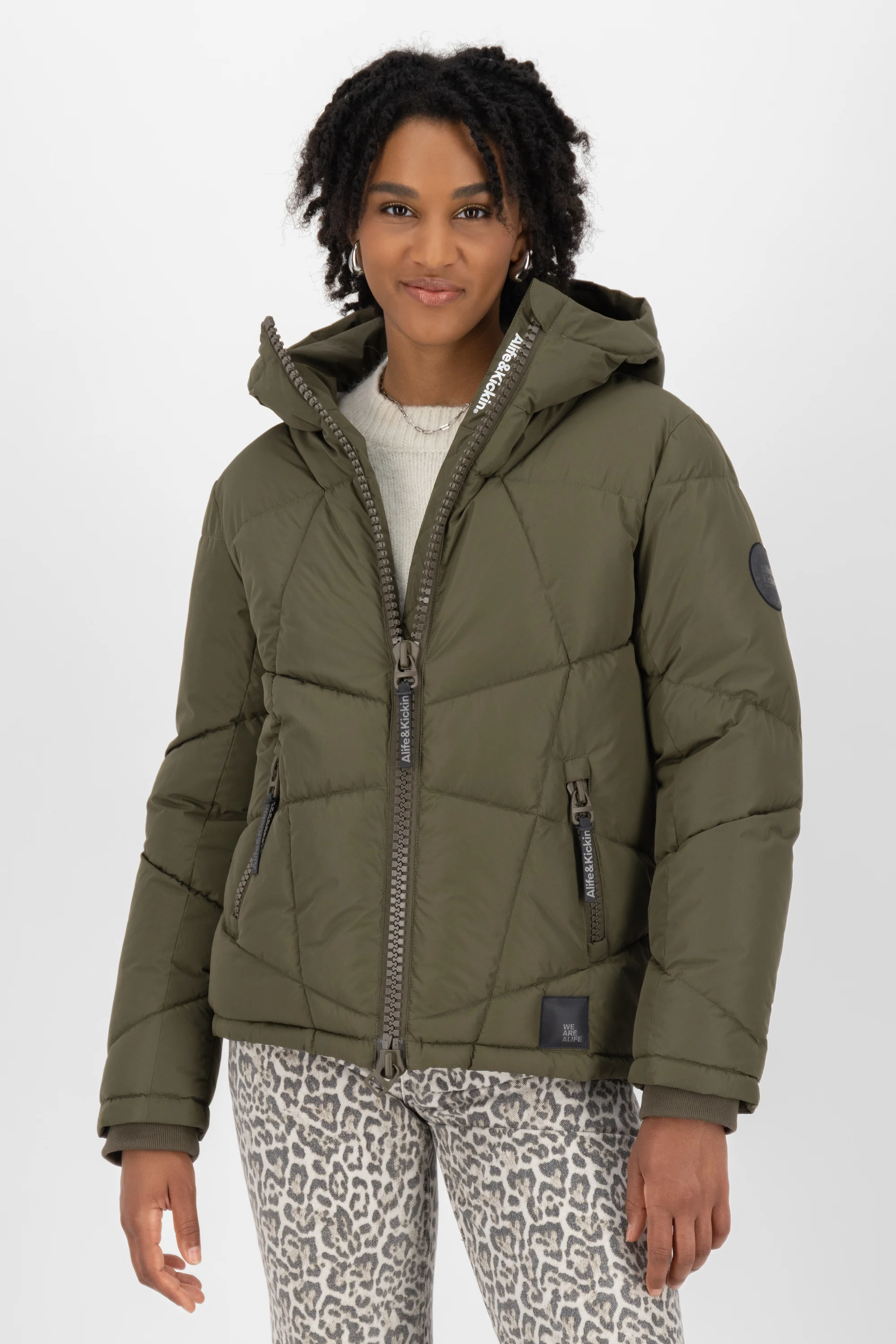 Bild von Alife & Kickin Winterjacke Damen KasandraAK A Kurze warme Jacke mit gefütterter Kapuze, in schmaler Passform