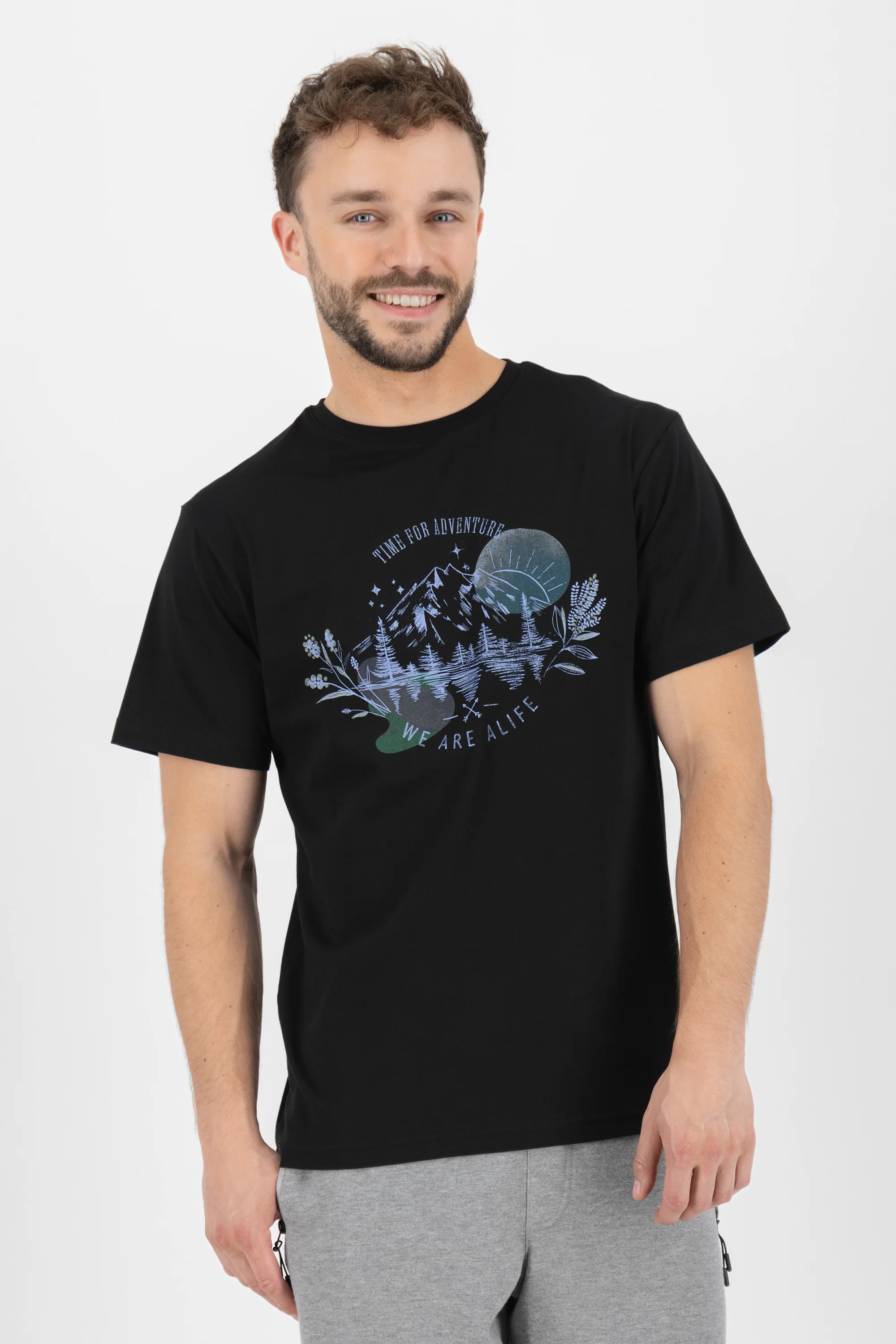 Bild von BrodyAK P Shirt time for adventures  Schwarz