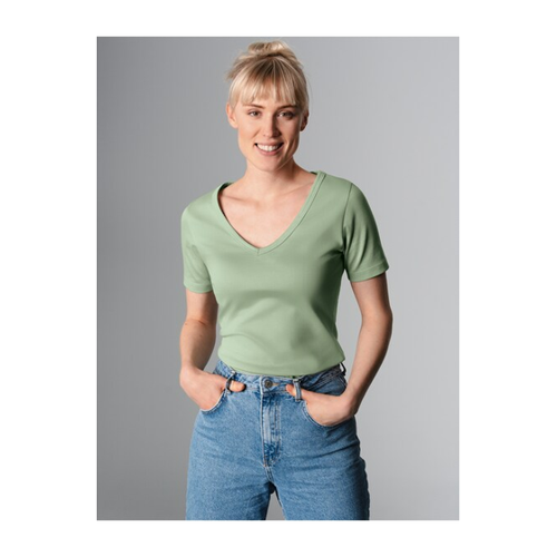 Bild von Trigema T-Shirt »TRIGEMA V-Shirt aus Baumwolle/Elastan«