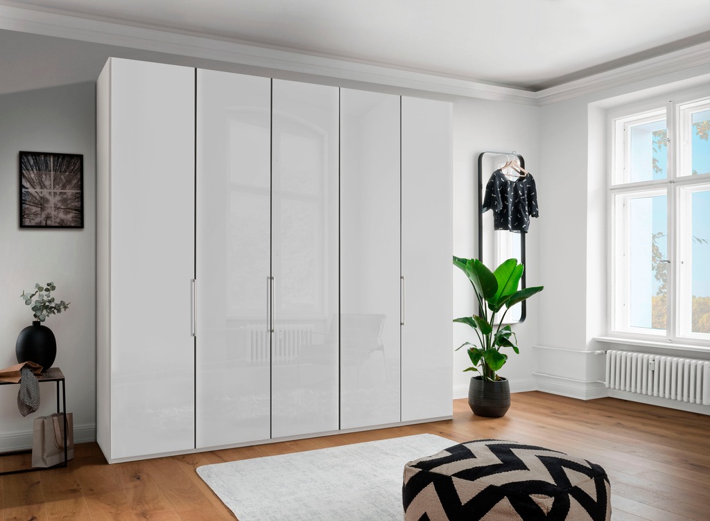 Bild von WIEMANN Drehtürenschrank "Monaco, Made in Germany, höhenverstellbare Inneneinteilung", mit edler Glasfront und hochwertigen Beschläge inkl. Türdämpfung