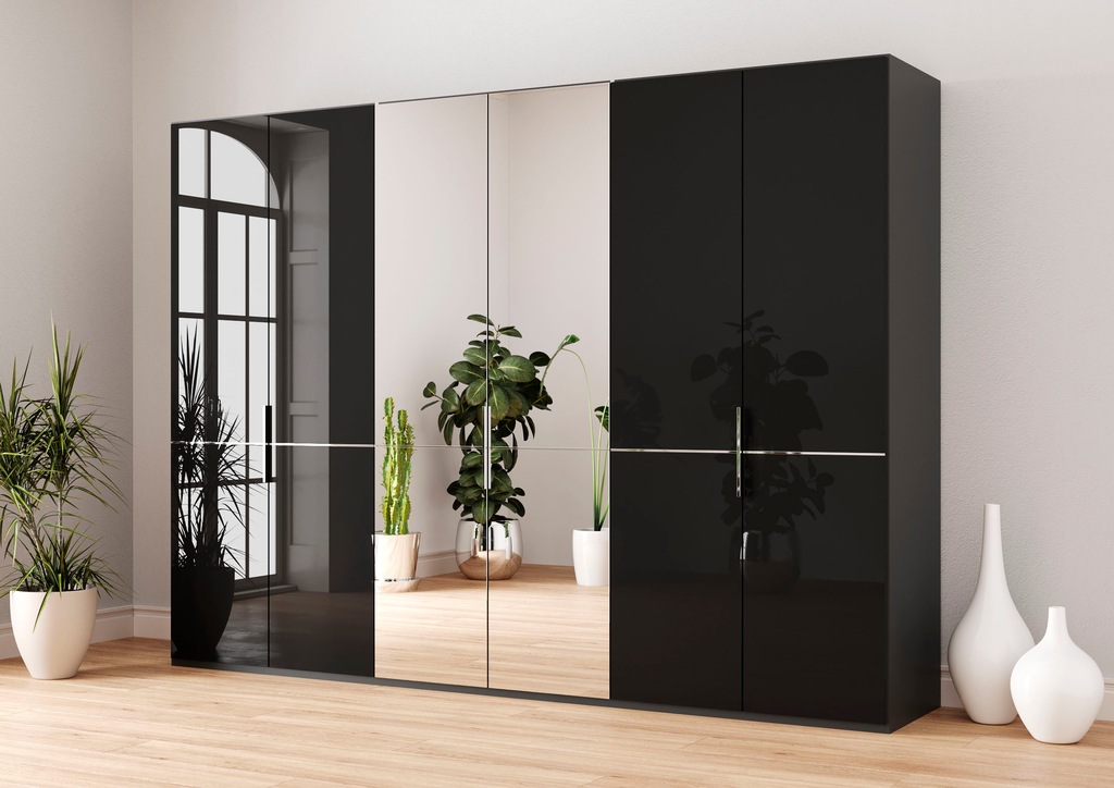 Bild von GALLERY M branded by Musterring Drehtürenschrank "Imola W", inkl. Einlegeböden und Kleiderstangen, mit Glas- und Spiegeltüren