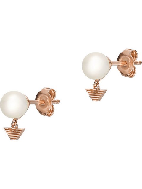 Bild von EMPORIO ARMANI Damen Ohrstecker, 925er Silber, ROSÉGOLD