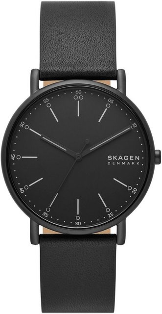Bild von SKAGEN Quarzuhr SIGNATUR SKW6902, Armbanduhr, Herrenuhr, analog, Lederarmband