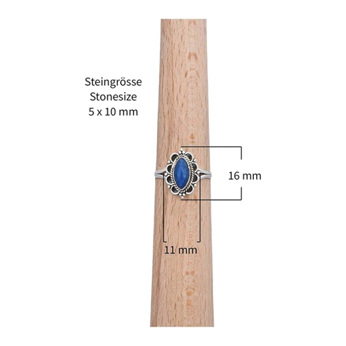 Bild von Mantraroma Ring Silber 925 Damen Peridot Edelstein grün ausgefallen verspielt