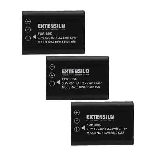 Bild von EXTENSILO 3X Akku Ersatz für Pentax D-Li78 – Hochwertige Energie für Ihre Kamera