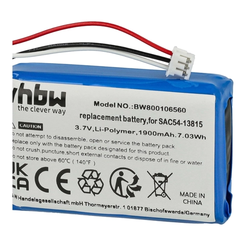 Bild von vhbw Akku kompatibel mit SportDog TEK-V1LT Handheld Transmitter