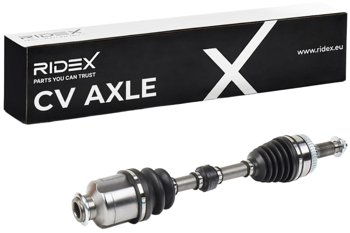 Bild von RIDEX 13D0888 Antriebswelle Gelenkwelle, Halbachse, Seitenwelle rechts 585 Schaltgetriebe, Automatikgetriebe HYUNDAI: ix35, KIA: Sportage III