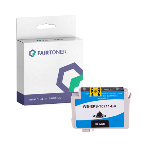 Bild von Hochwertige Kompatible Druckerpatrone für Epson C13T07114012 / T0711 in Schwarz
