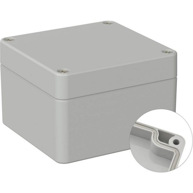 Bild von TRU COMPONENTS BOX4U TC-9065652 Universal Gehäuse ABS Lichtgrau RAL 7035 122x120x85mm