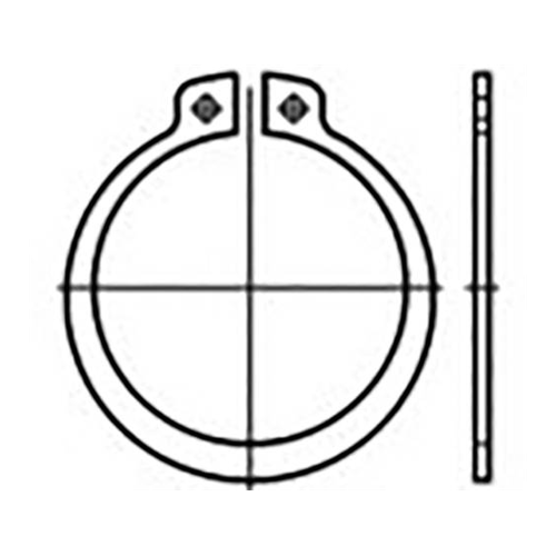 Bild von TOOLCRAFT TO-6855102 Sicherungsringe DIN 471 aus Federstahl