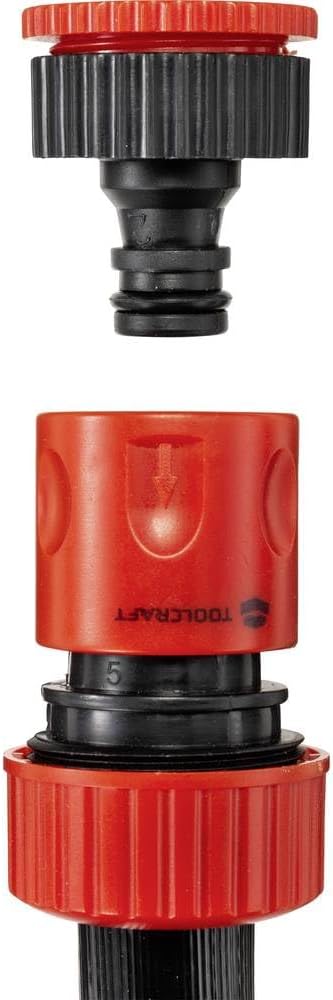 Bild von TOOLCRAFT TO-6897048 19 mm ##### 3/4 Zoll Gartenschlauch, Schwarz, 1 Stück