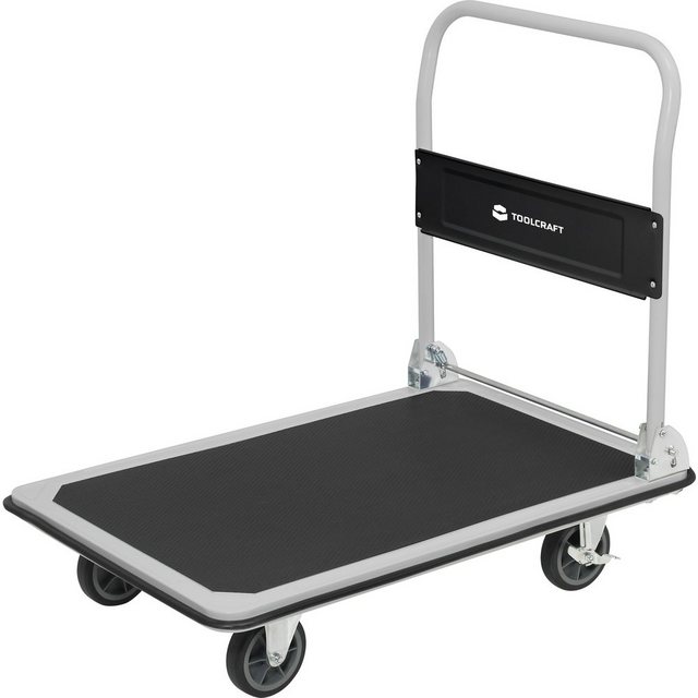 Bild von TOOLCRAFT Handwagen klappbar, Feststeller Stahl, PP, Thermoplastisches Polyurethan Traglast (max.):