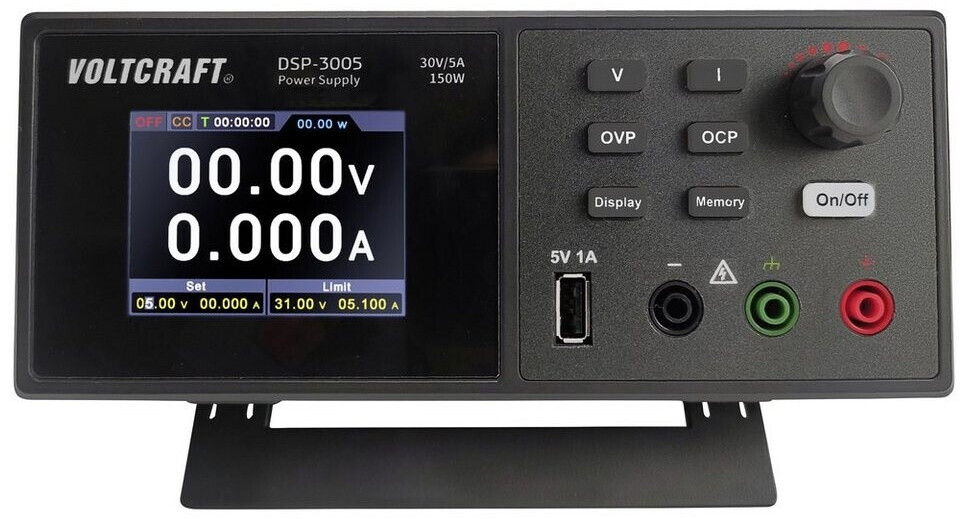 Bild von VOLTCRAFT DSP-3005 Labornetzgerät, einstellbar 0 - 30 V 0 - 5 A 150 W USB 2.0 Stecker A Slave-Funktion Anzahl Ausgänge 1 x (VC-12231810)