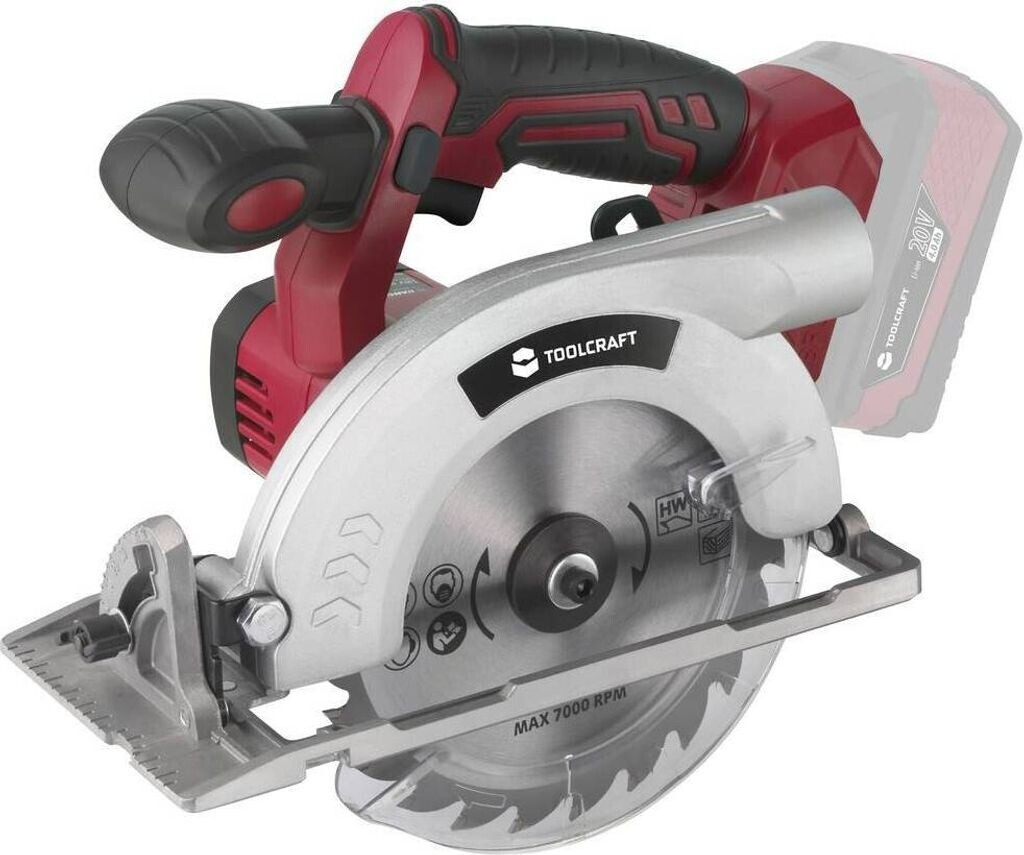 Bild von TOOLCRAFT TCS 55 / TAWB-200 Akku-Handkreissäge Schnitttiefe max. (90°) 55 mm bürstenlos, ohne Akku