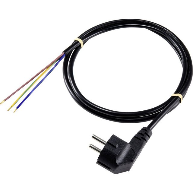 Bild von Sygonix Sygonix SY-5043468 Strom Anschlusskabel Schwarz 3.00 m Netzkabel, (300.00 cm)
