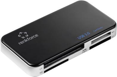 Bild von Renkforce Speicherkartenleser Renkforce RF-PCR-350 Externer Speicherkartenleser USB 3.0 Schwarz