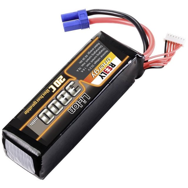 Bild von Reely Modellbau-Akkupack (LiIon) 22.2V 3800 mAh Zellen-Zahl: 6 20 C Softcase EC5 (22.20 V, 3800 mAh)