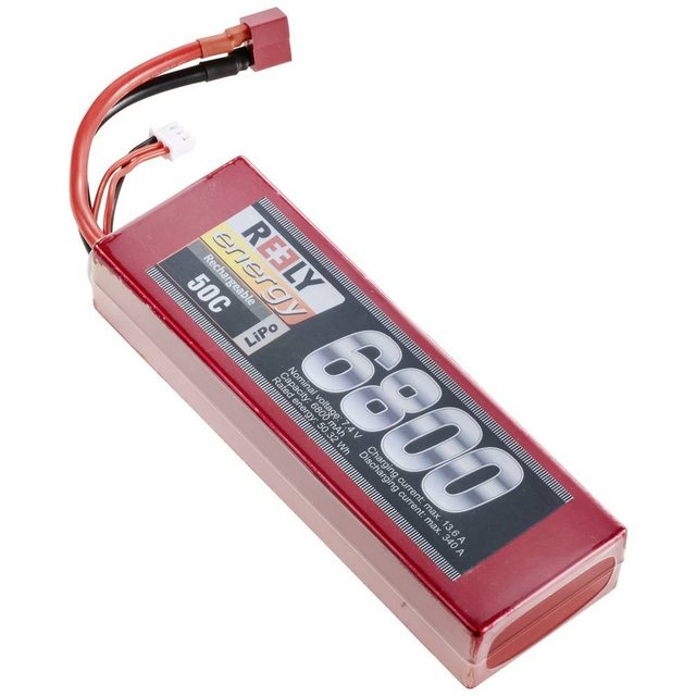 Bild von Reely Modellbau-Empfängerakku (LiPo) 7.4V 6800 mAh Zellen-Zahl: 2 50 C Hardcase T-Stecksystem (7.40 V, 6800 mAh)