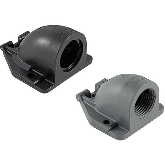Bild von CONFiX™ FWS Flanschwinkel für Kabelschutzschläuche für NW 13, 17, 23, 29, 37, 50 / Schutzart IP54 (CONFIX FWS-B 21 bk für NW 23 (31416.900))